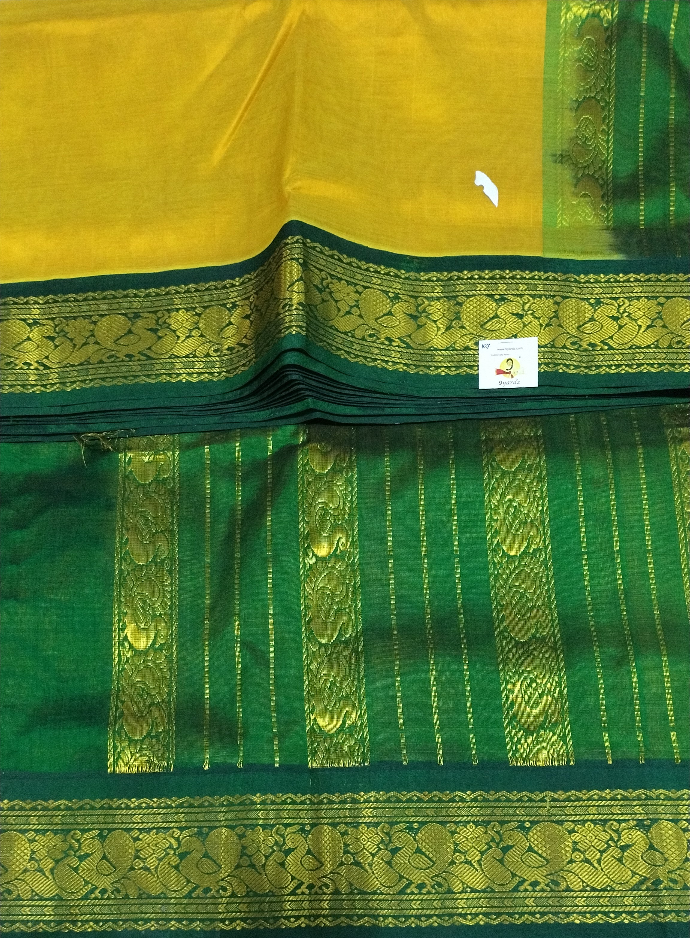 Pure silk cotton -Korvai 10yards madisar
