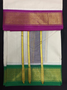 Pure cotton Muhurtham dhoti 9*5 11 maadampet