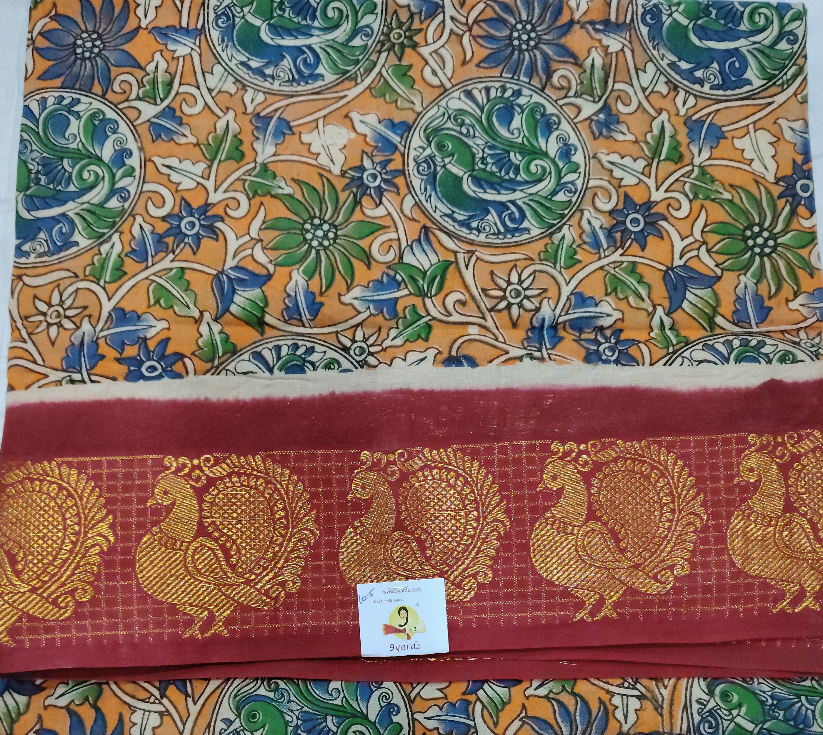 Sungudi cotton 10.5 yards madisar