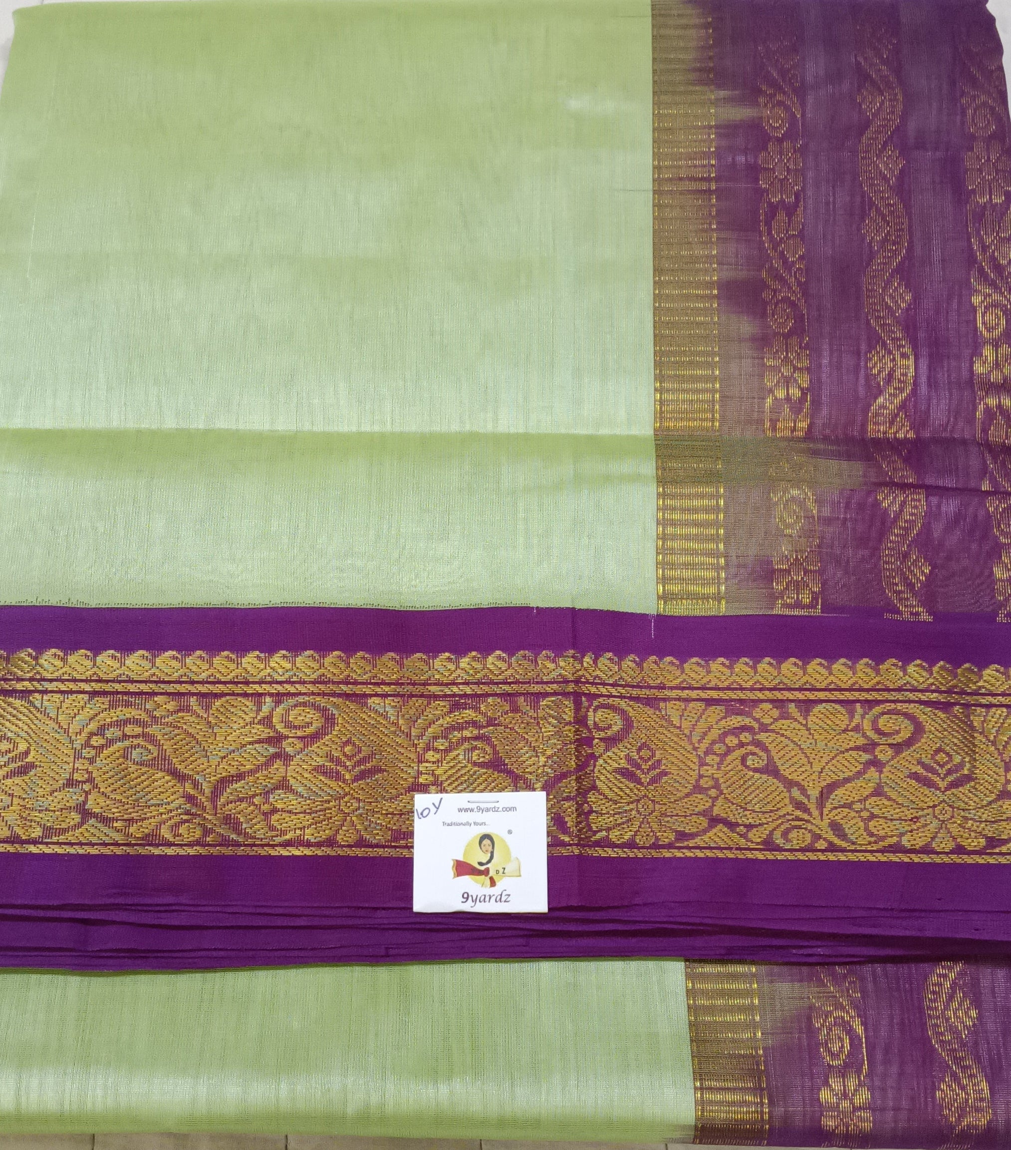 Pure silk cotton -Korvai 10yards madisar