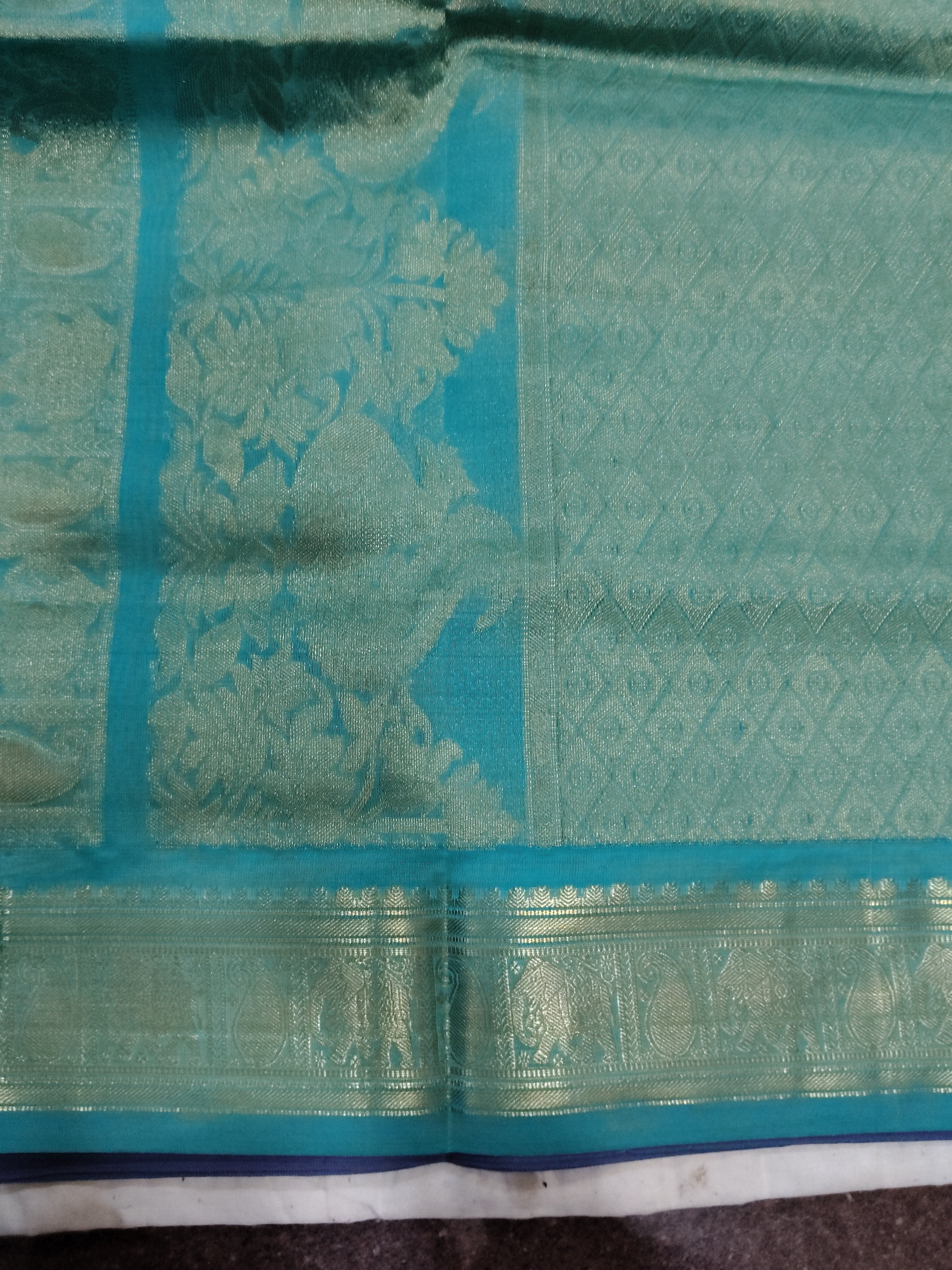 Semi silk Plain 6Yards