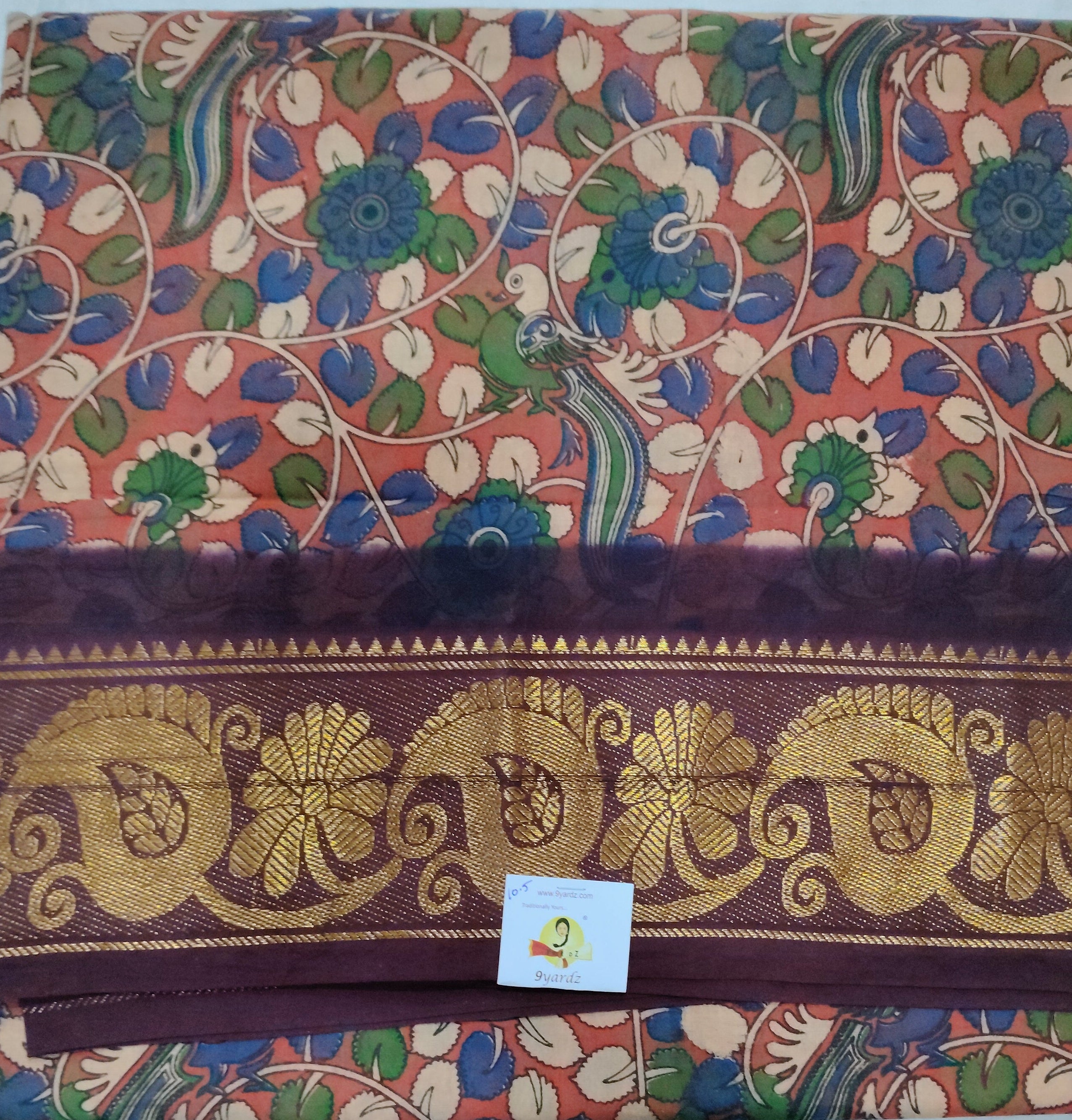 Sungudi cotton 10.5 yards madisar