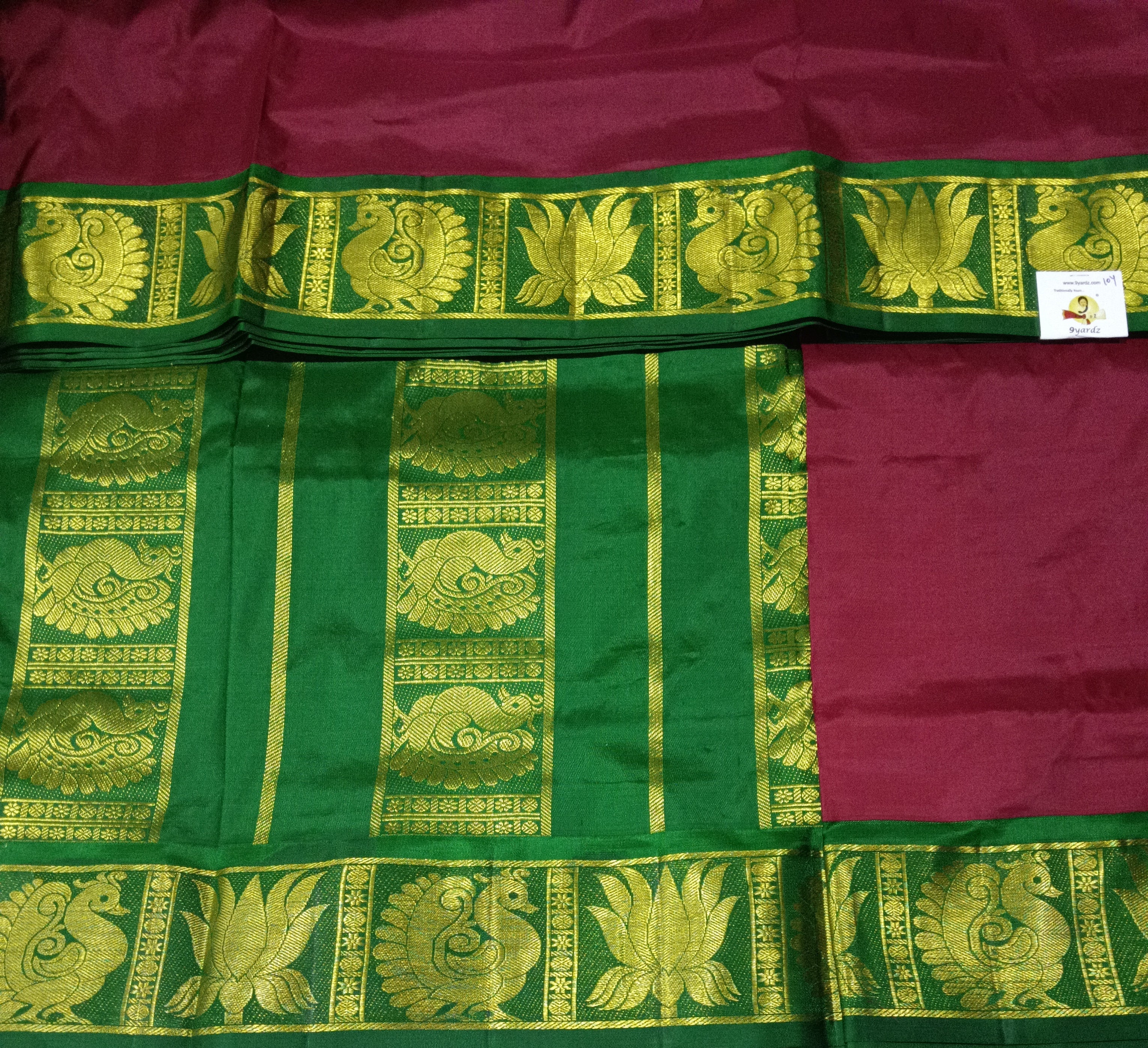 Pure silk 10yardz  saree