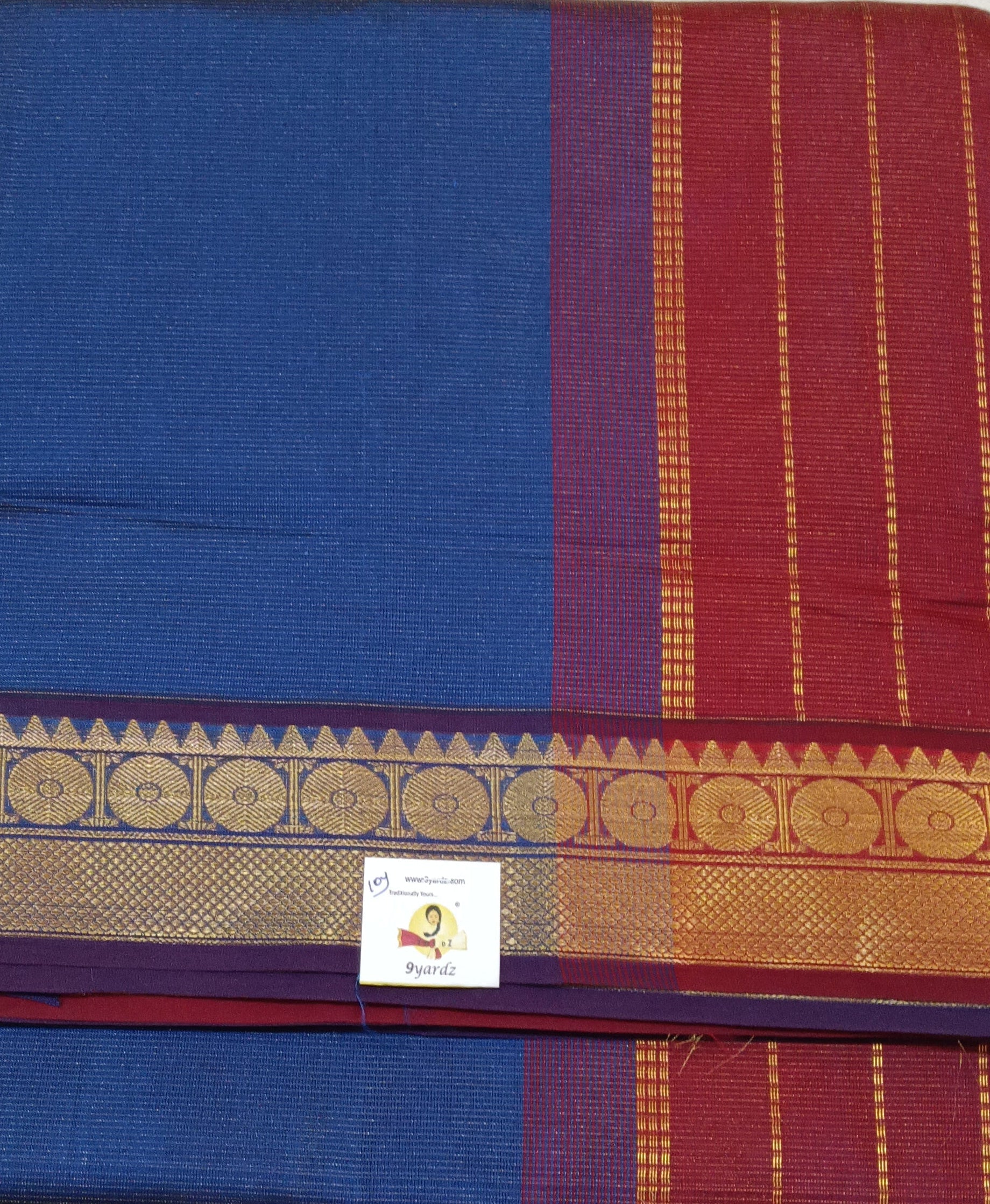 Semi Silk cotton vairavoosi Madisar 10yards