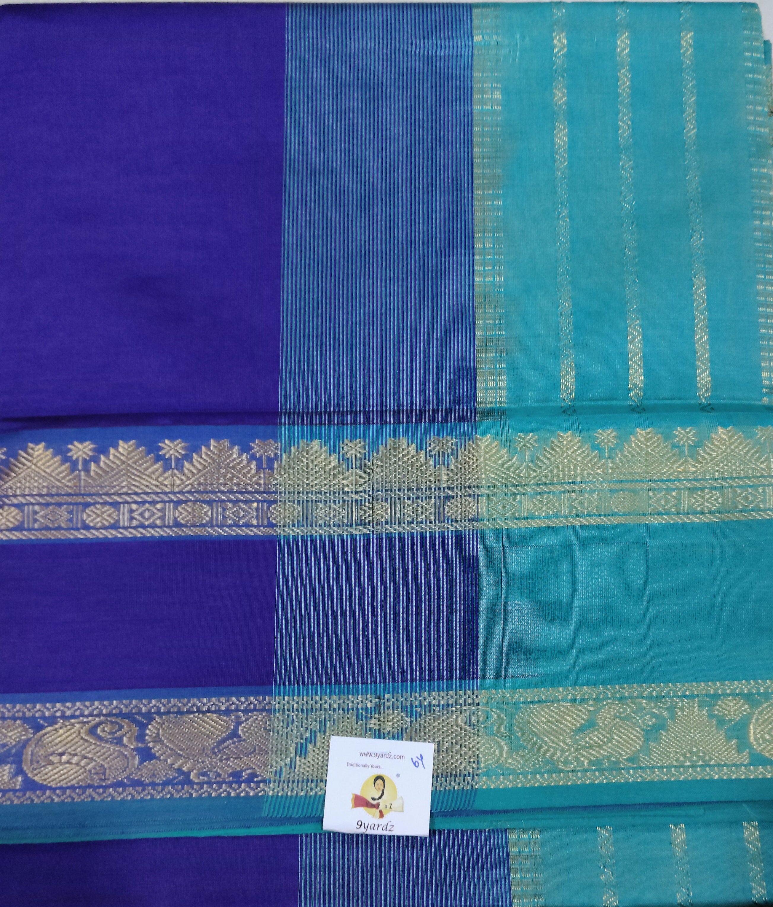 Semi silk Plain 6Yards