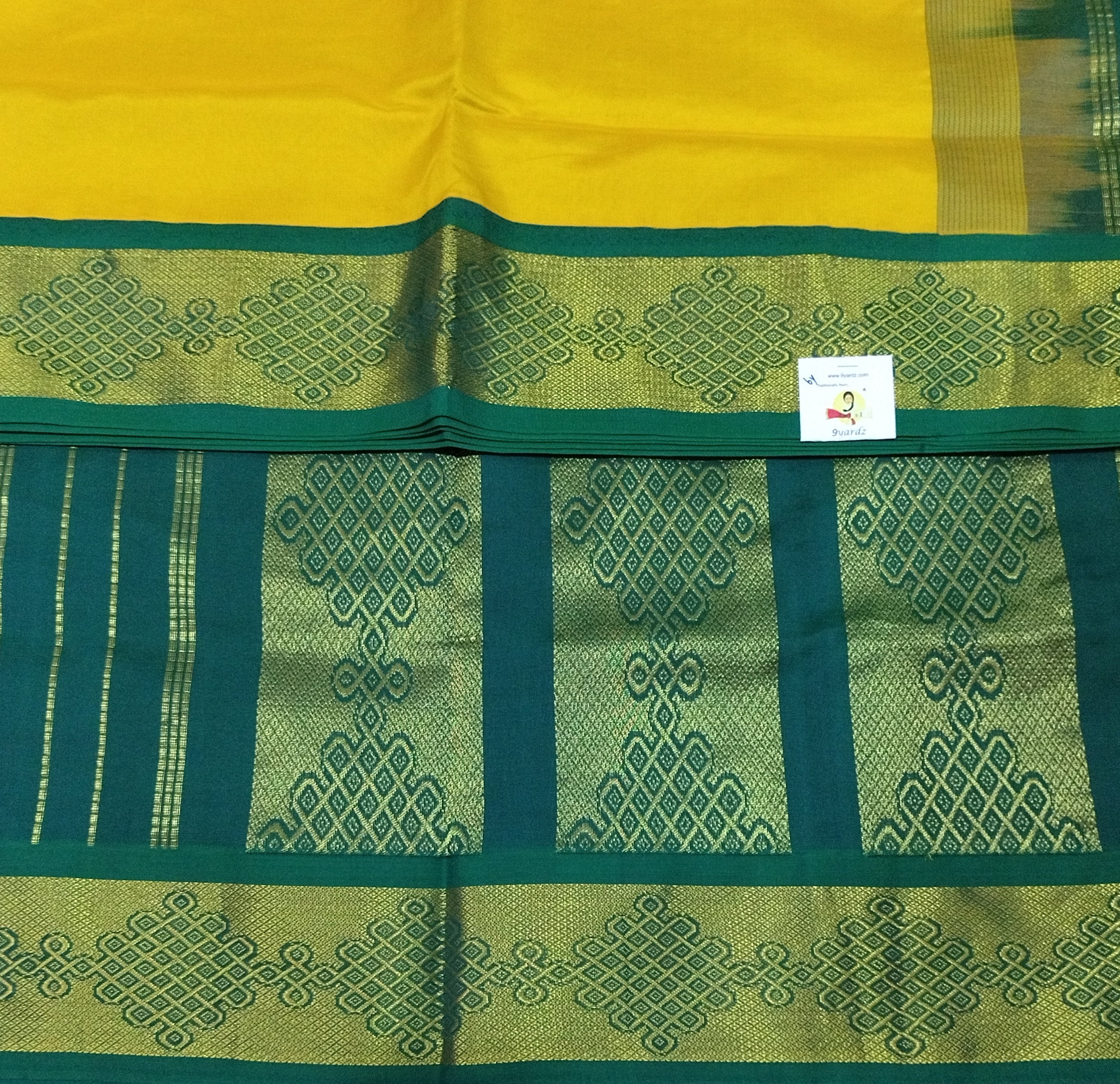 Semi silk Plain Korvai 6Yards