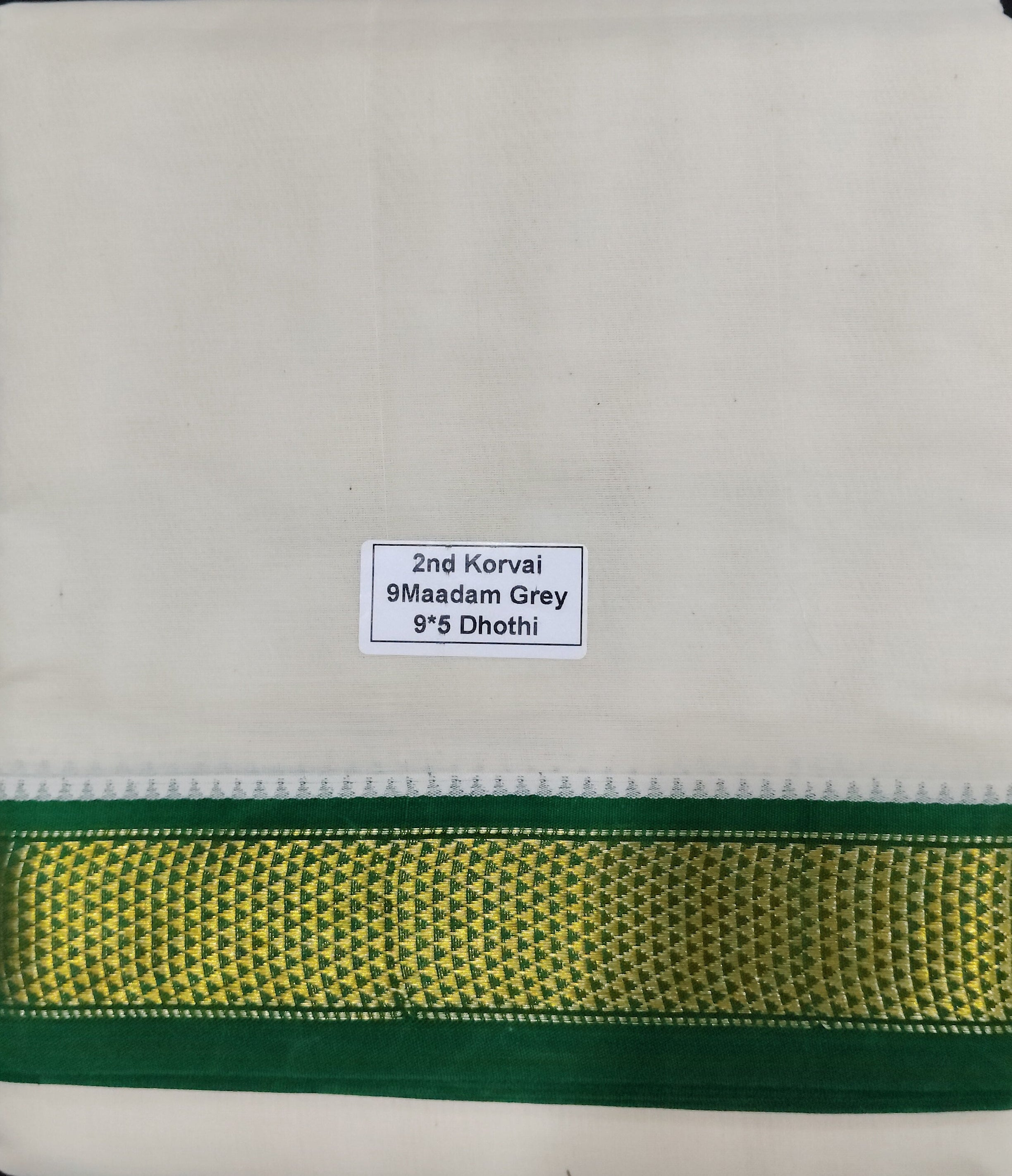 Pure cotton Muhurtham dhoti 9*5 9maadampet
