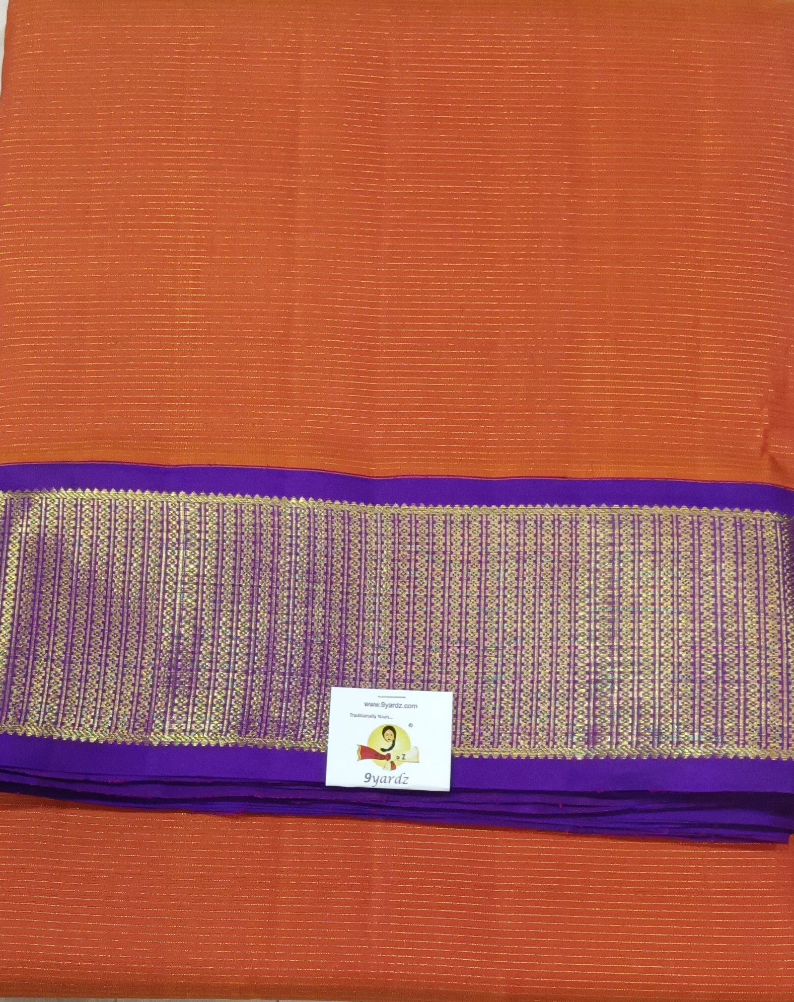 Pure Kanchipuram Silk Madisar Vairavoosi|10yards