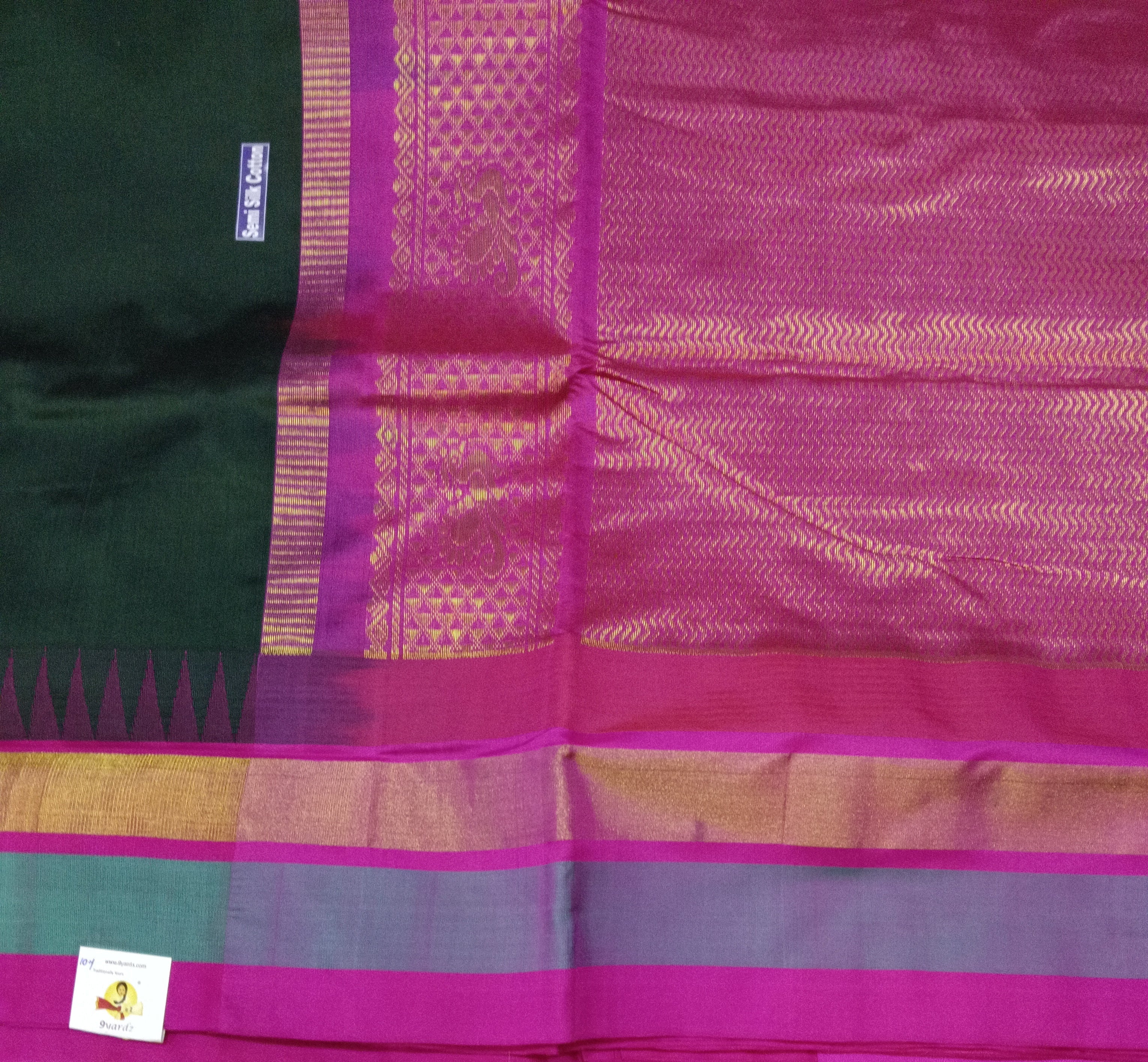 Semi Silk cotton Korvai Madisar