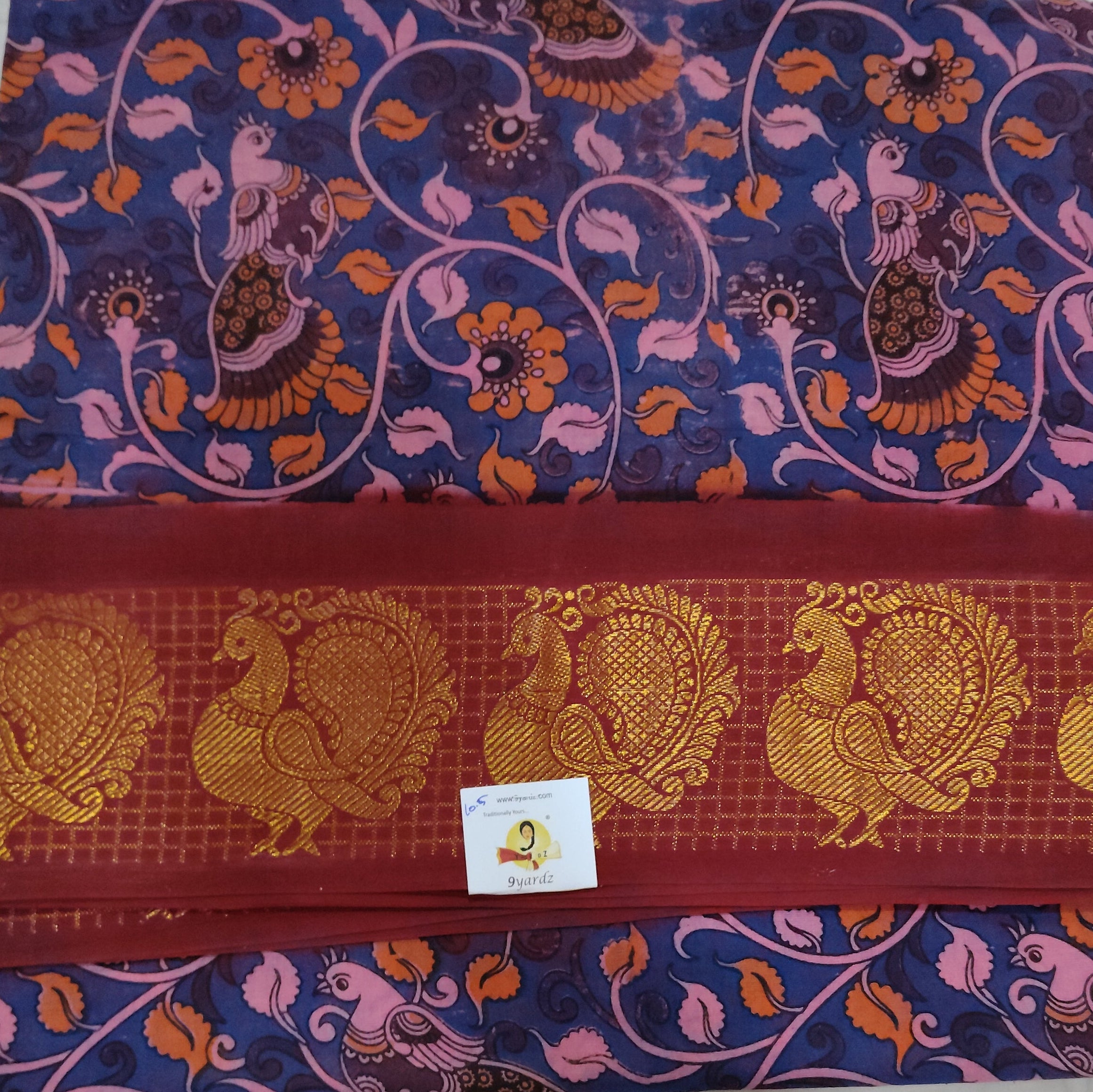 Sungudi cotton 10.5 yards madisar