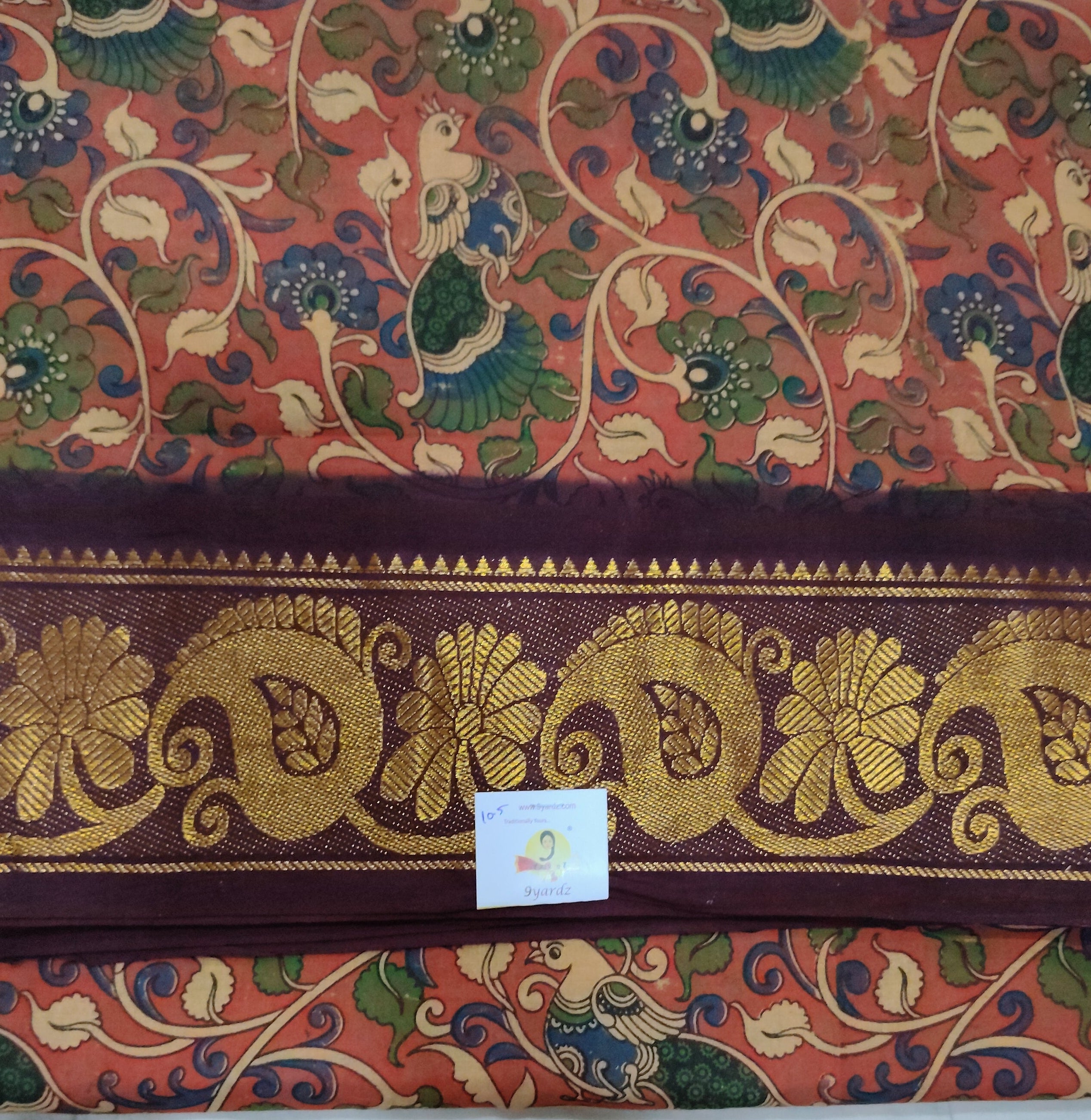 Sungudi cotton 10.5 yards madisar