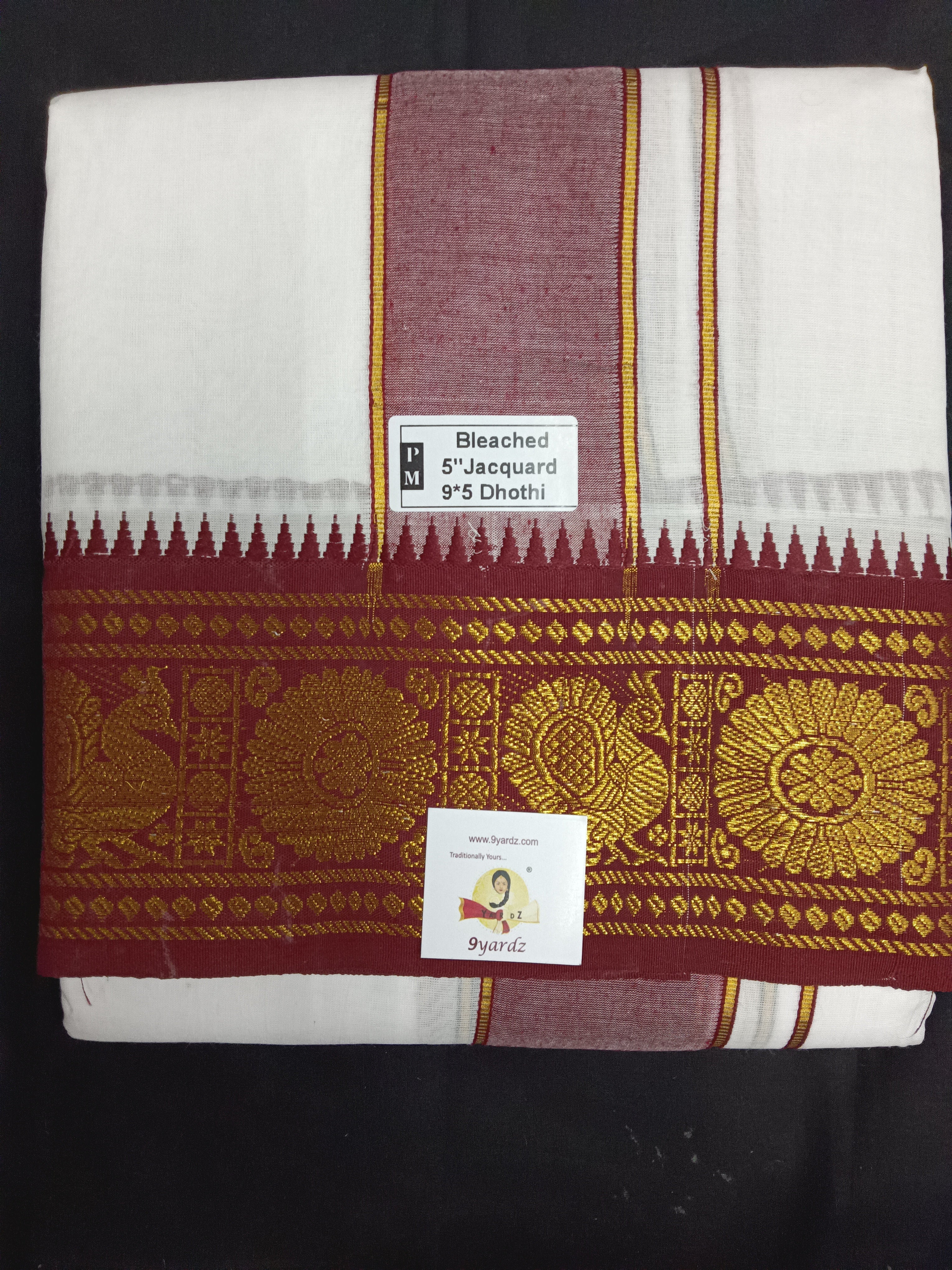 Cotton Dhothi Jacquard 9*5