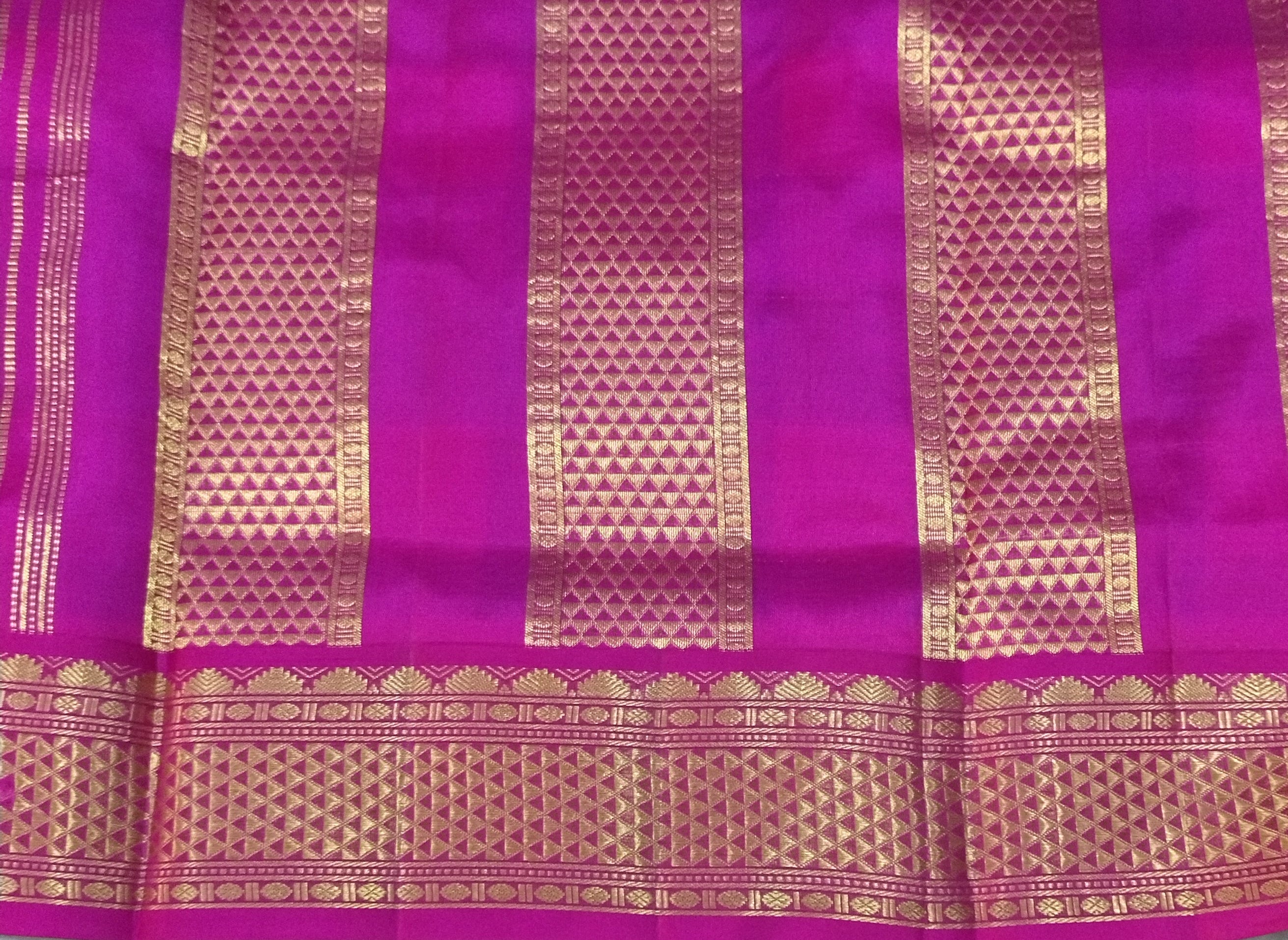 Pure silk  Multi colour checks 10yardz