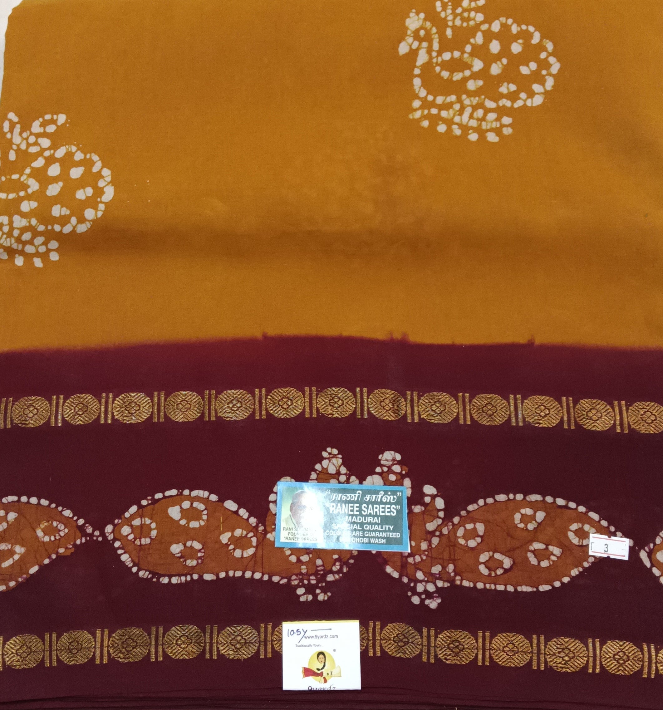 Ranee voyal saree 10.5yardz(9.5mtrs)