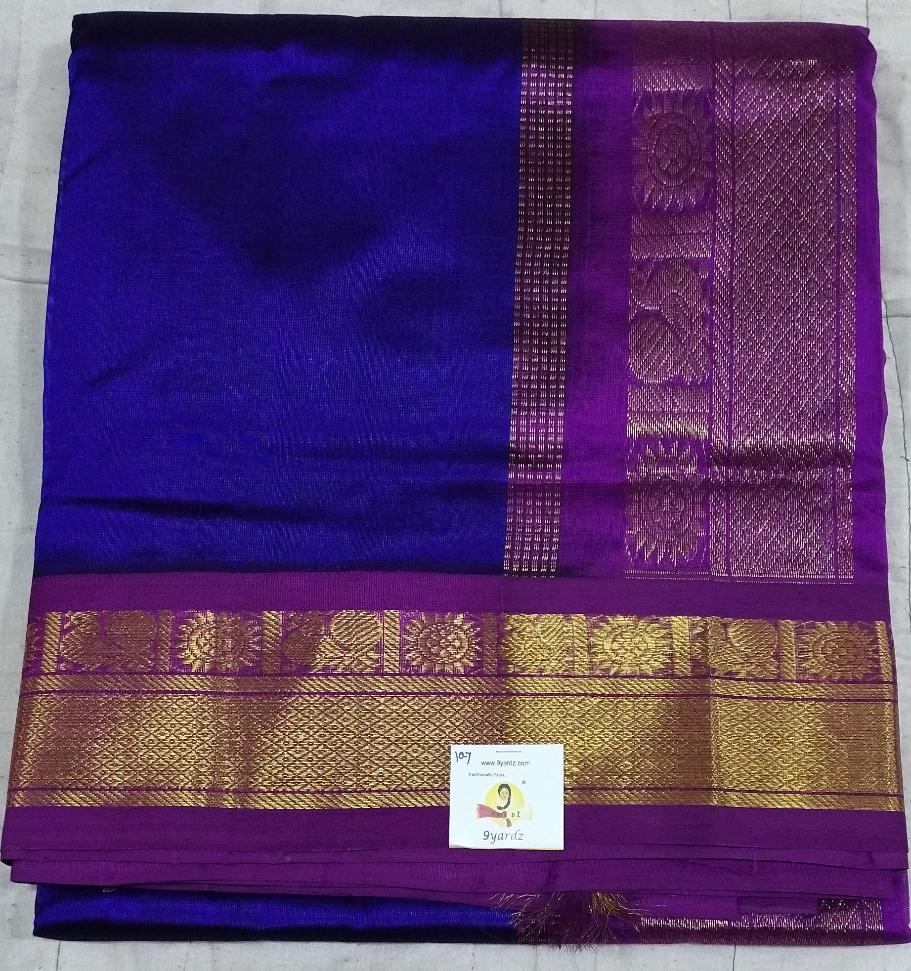 Pure silk cotton -Korvai 10yards madisar