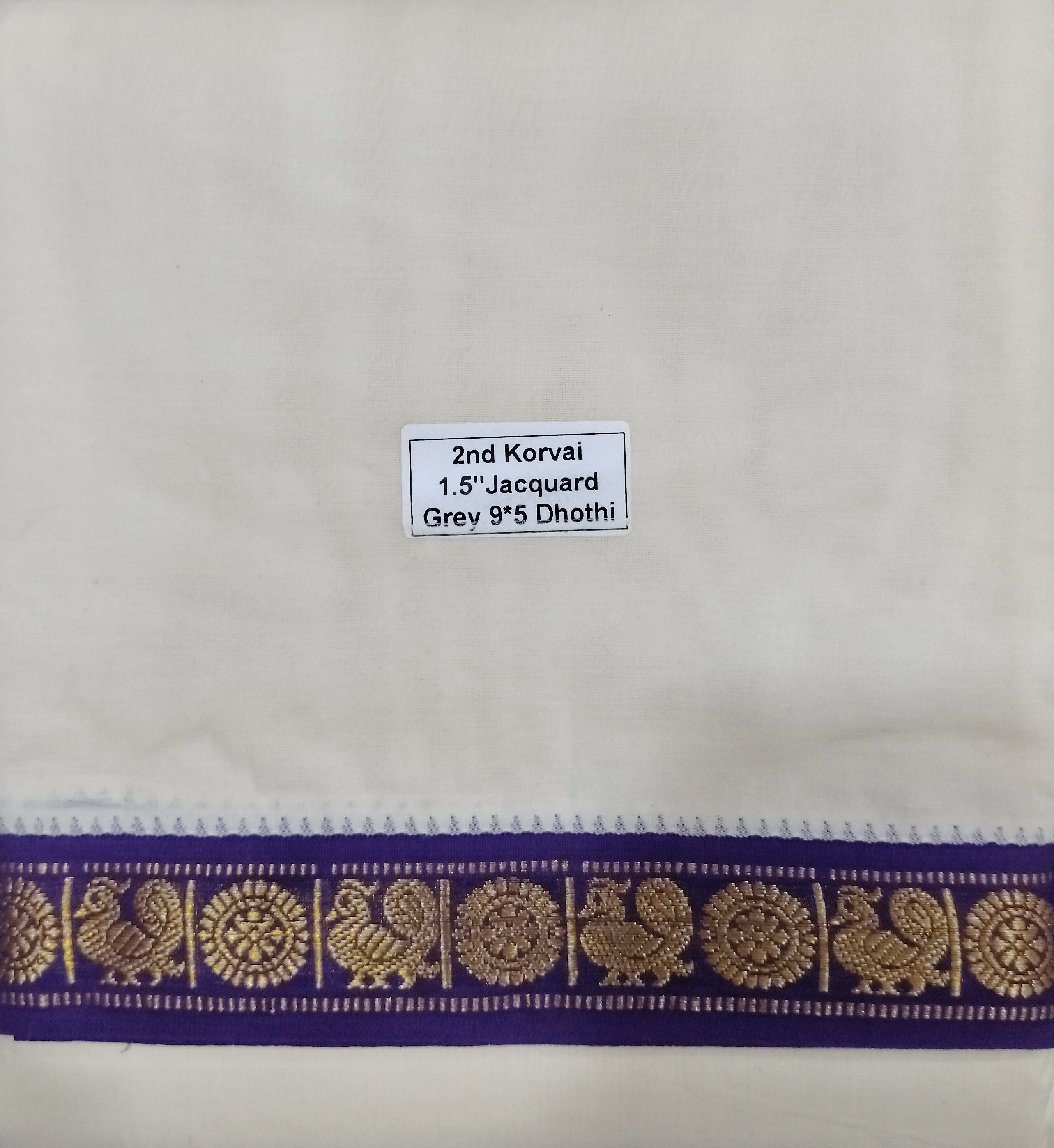 Pure cotton Muhurtham dhoti 9*5
