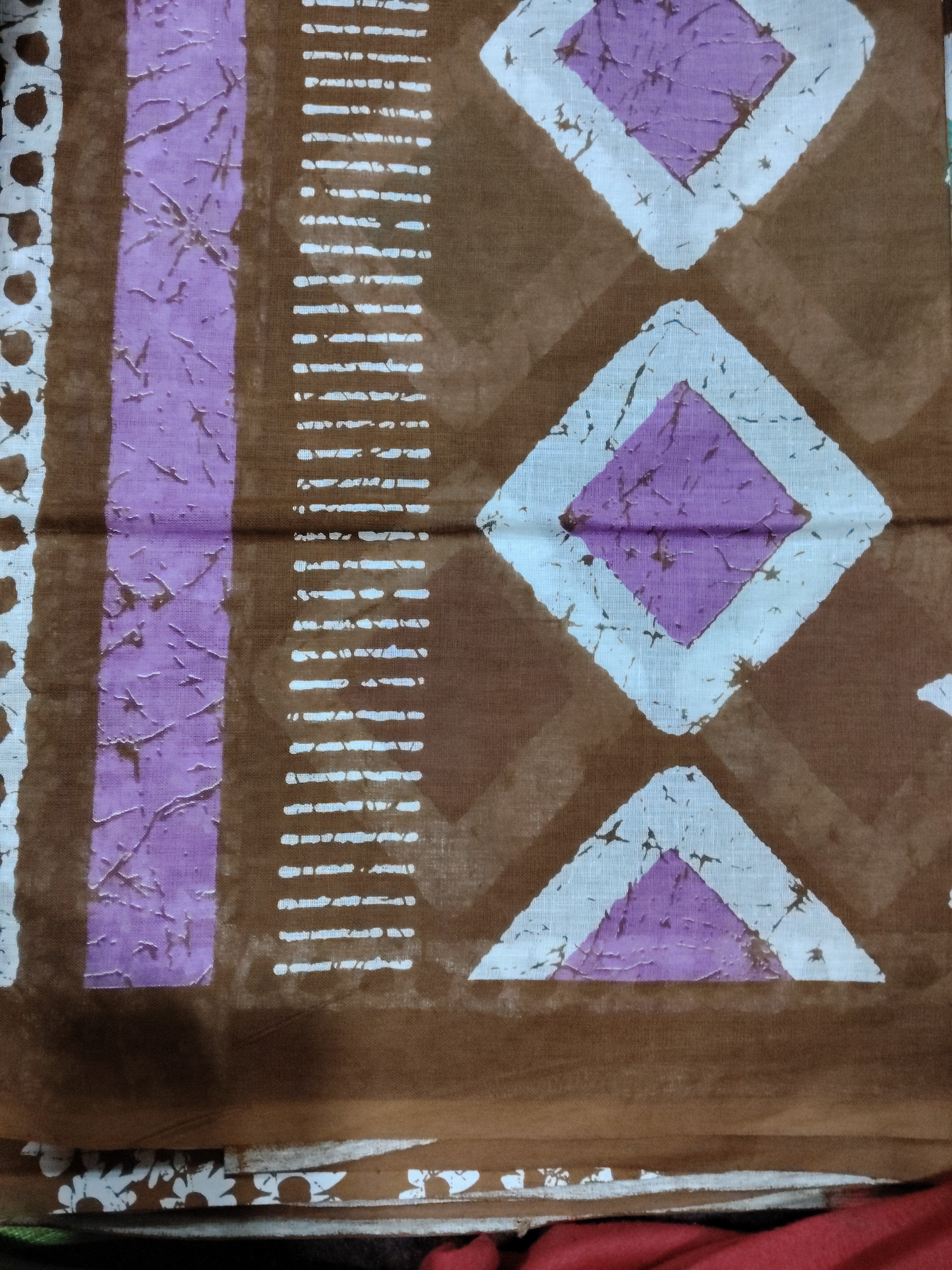 Soft Cotton Bathik saree 6yardz