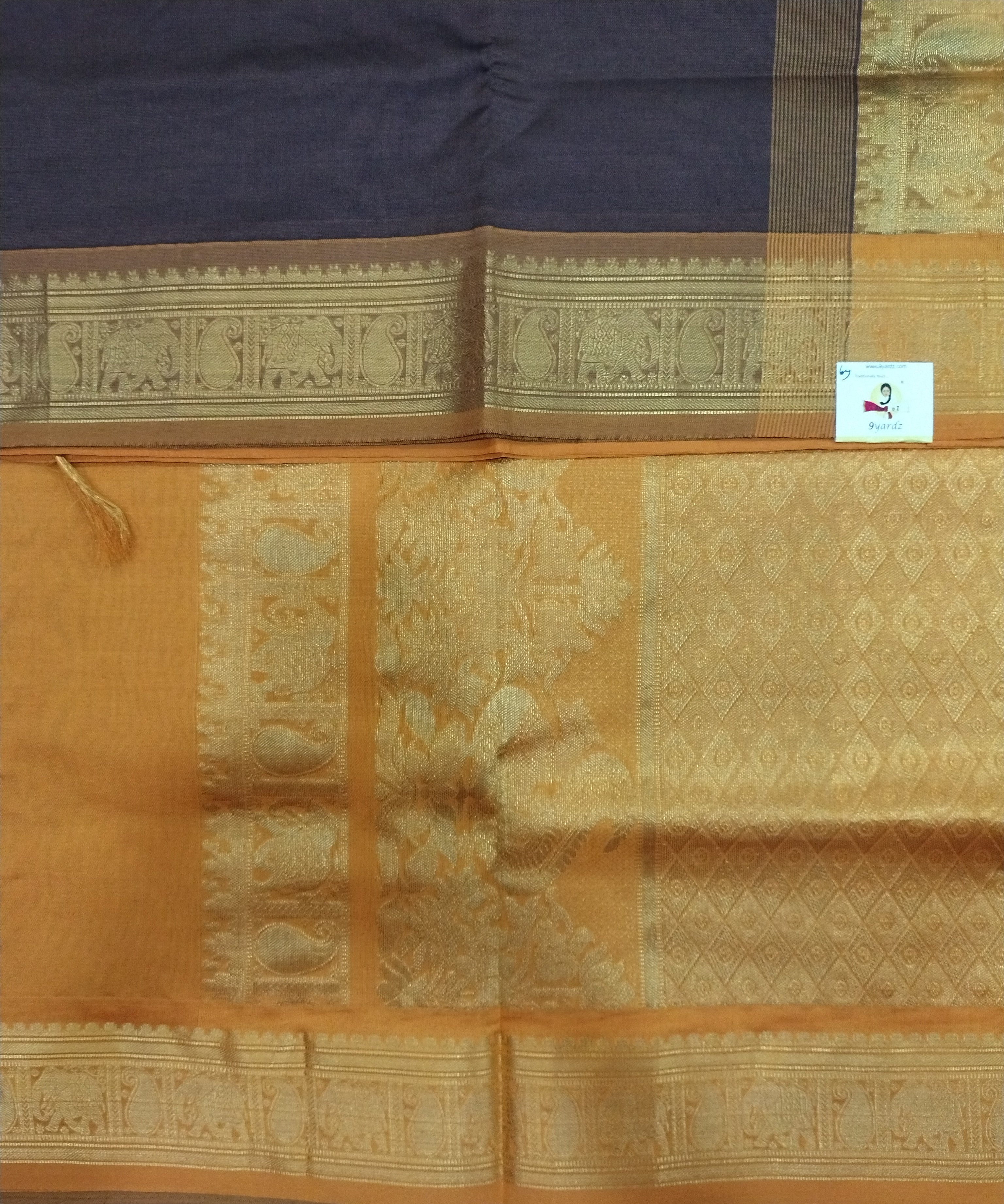 Semi silk Plain 6Yards