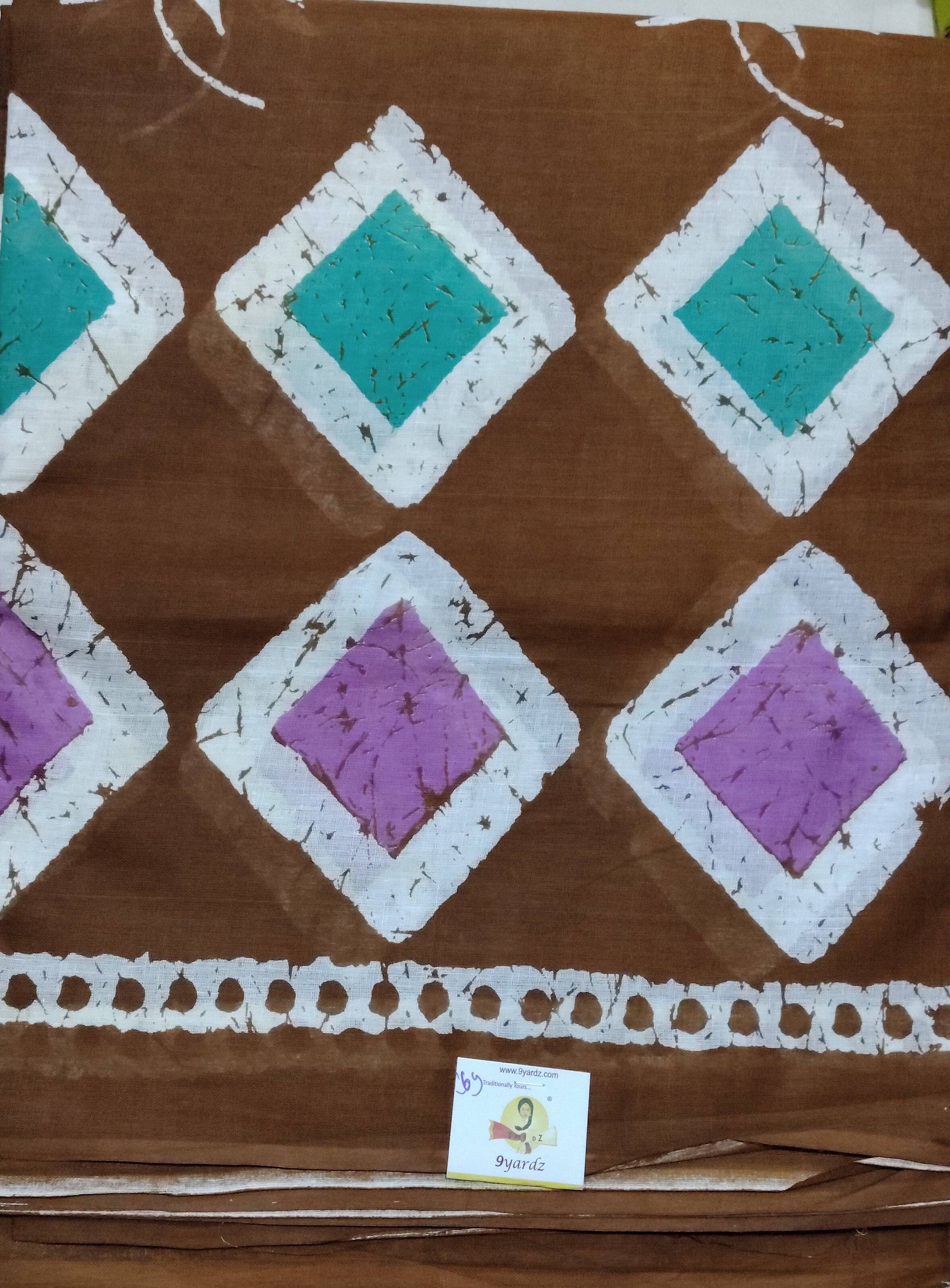 Soft Cotton Bathik saree 6yardz