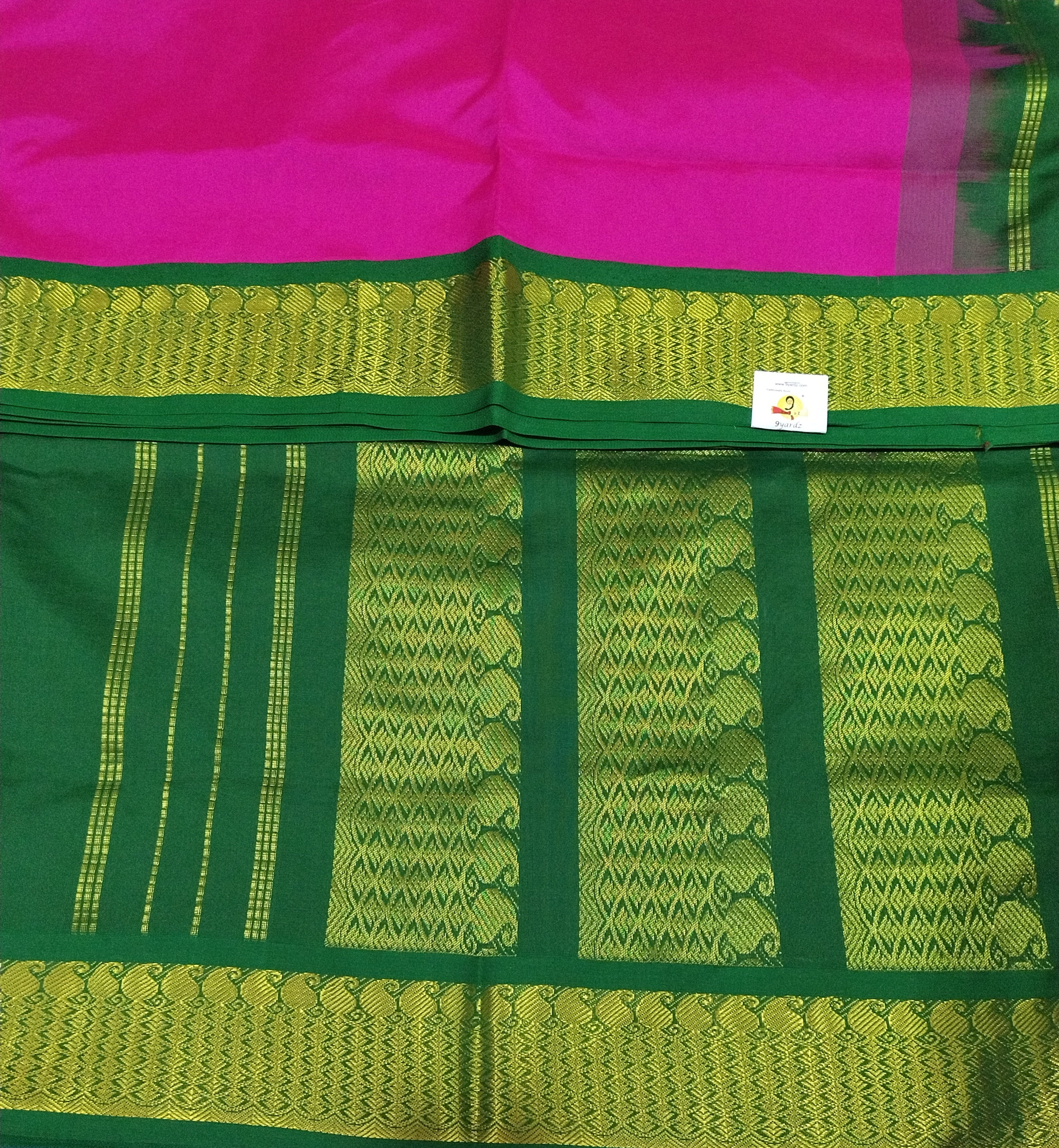 Semi silk Plain Korvai 6Yards