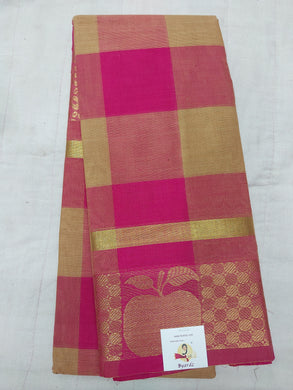 Chettinadu cotton checked 6 yardz