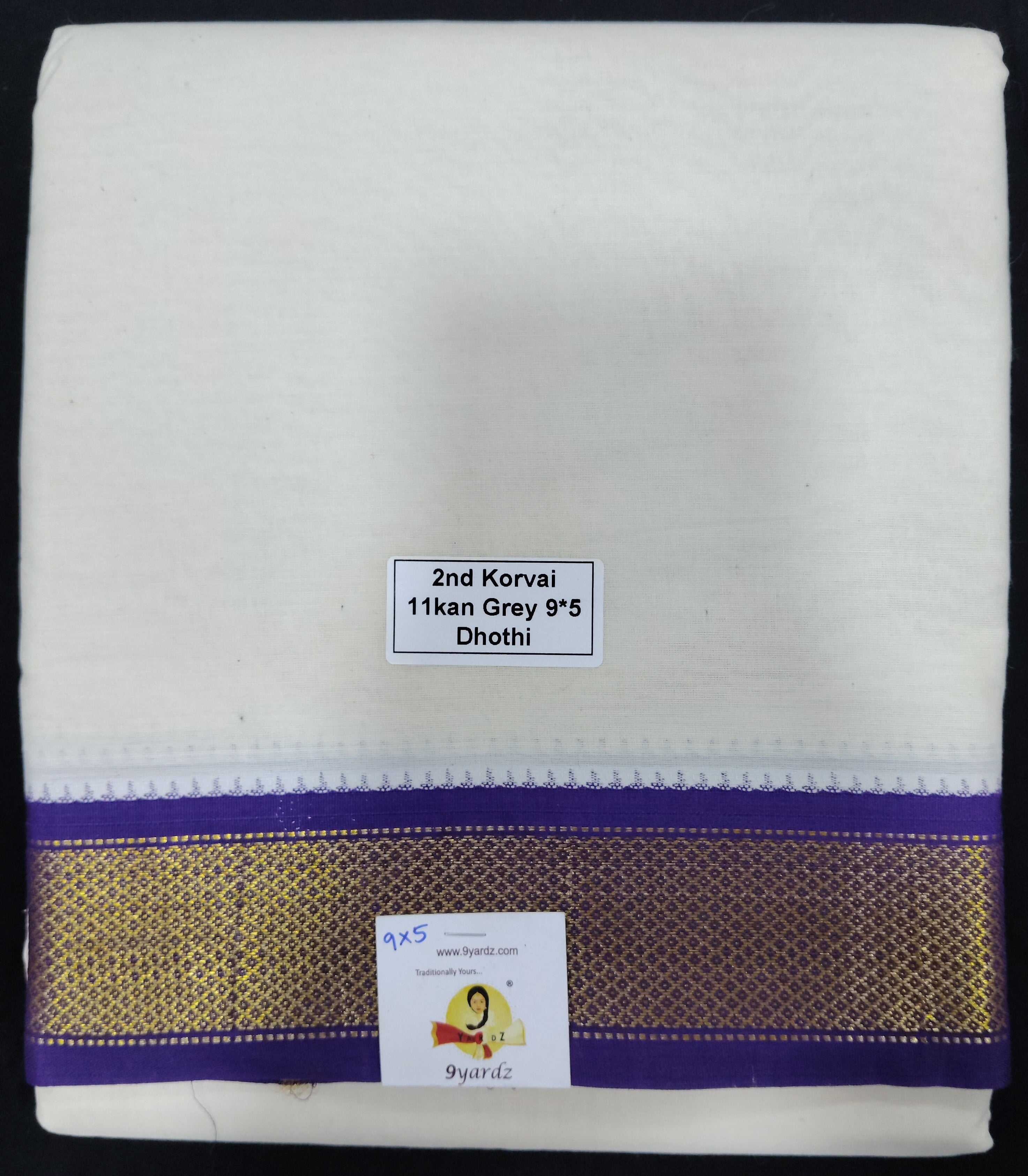 Pure cotton Muhurtham 11kann dhoti 9*5