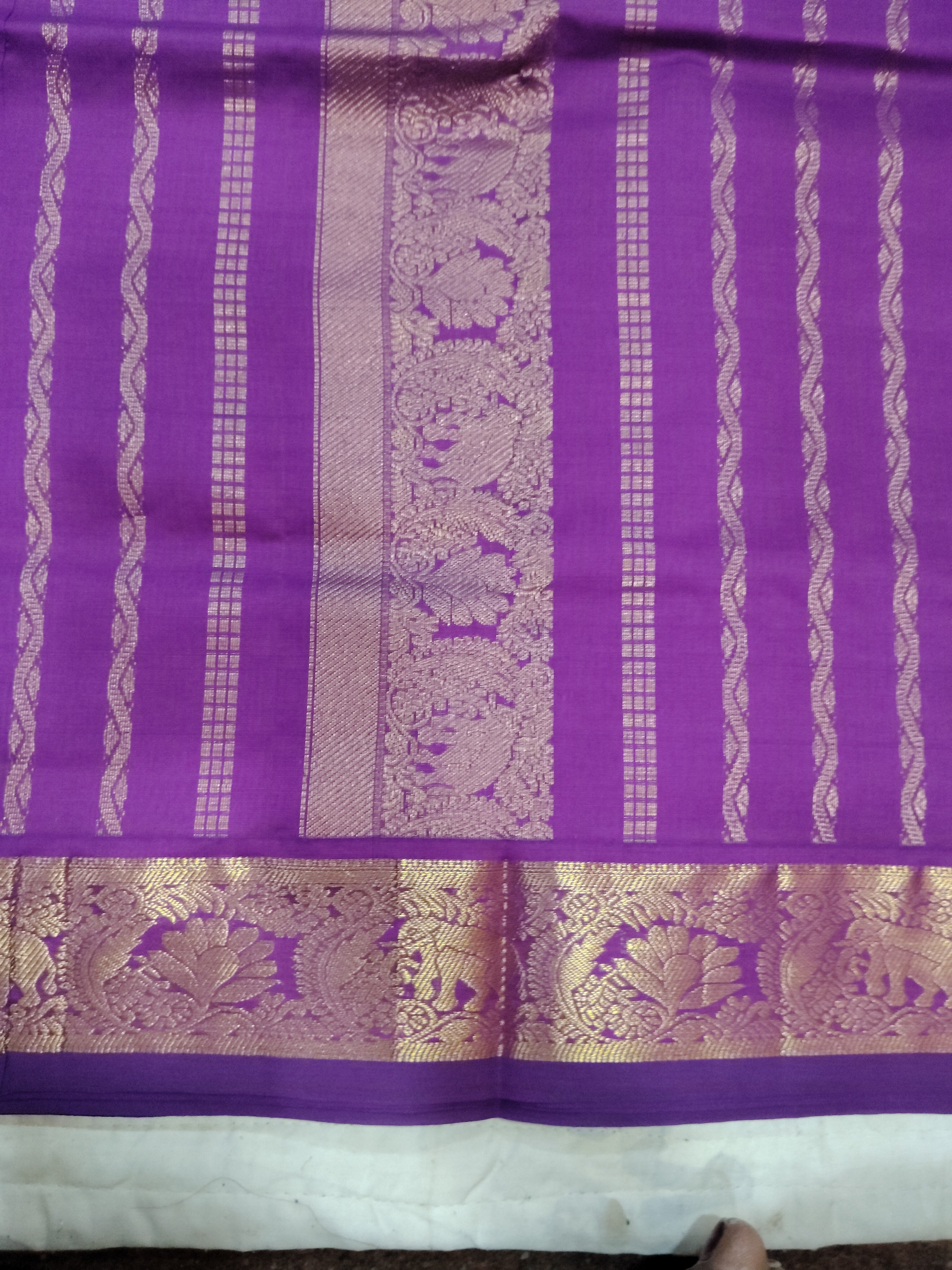Semi silk Plain 6Yards