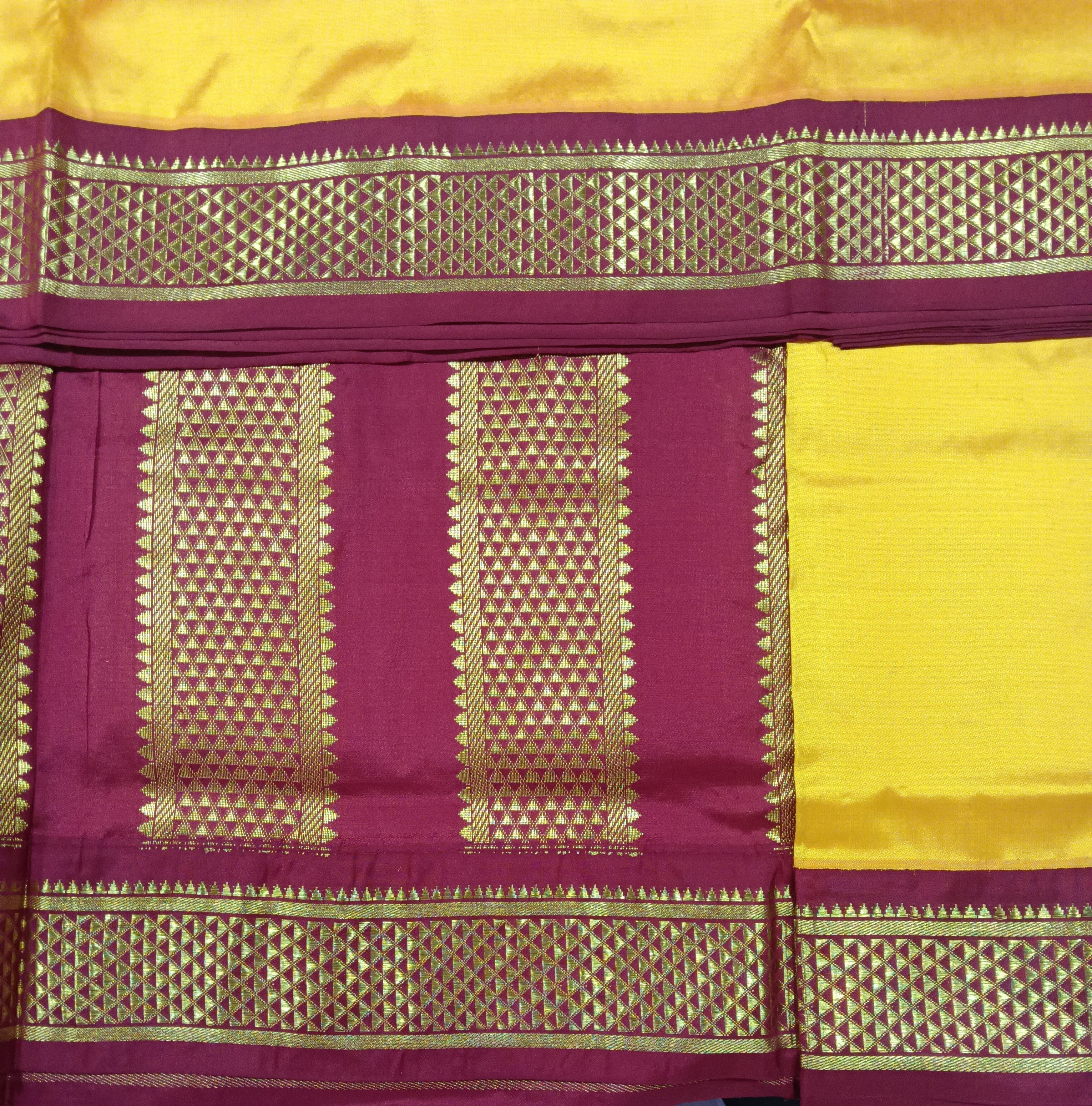 Pure silk madisar 10.5yards