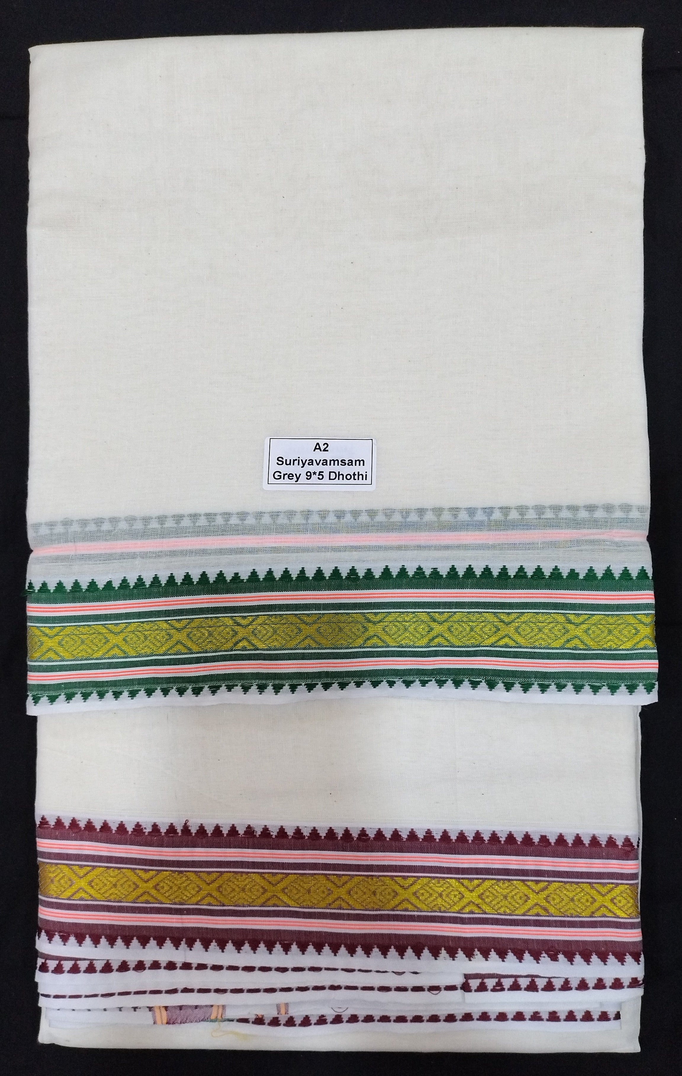 Nagari Cotton SuriyaVamsam Dhothi 9*5