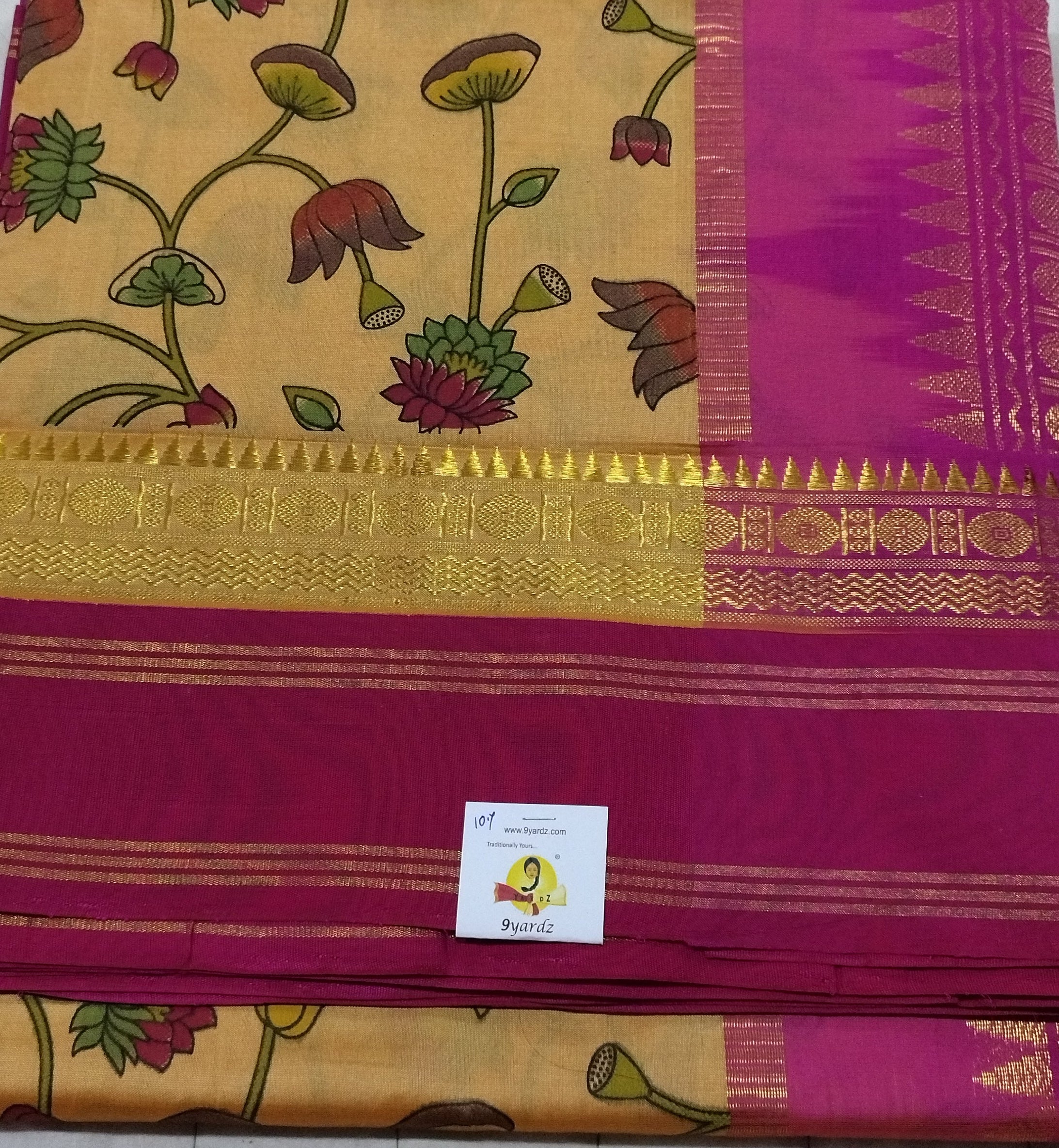 Semi Silk cotton Korvai Printed Madisar