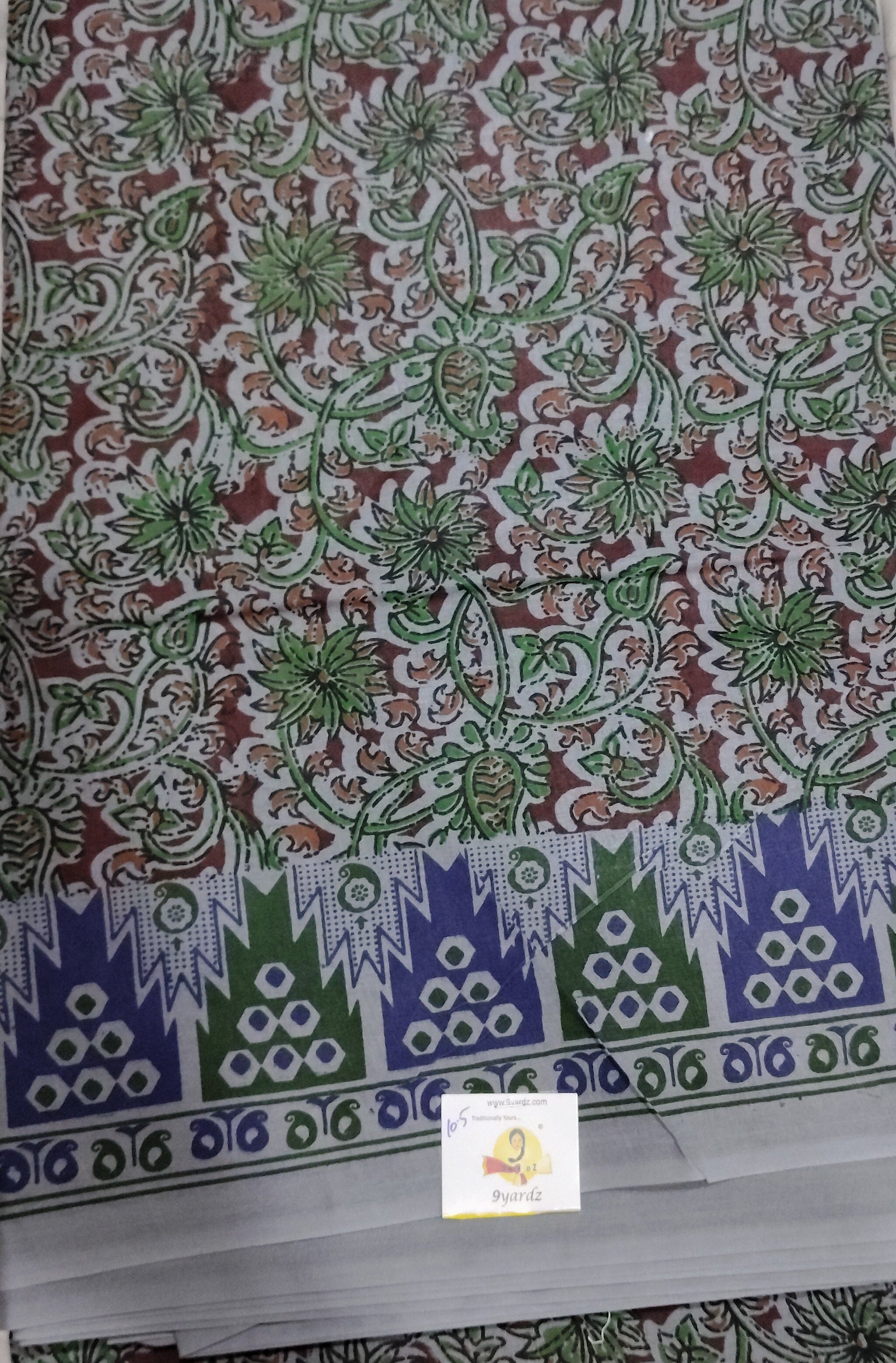 Erode cotton 10.5 yards Madida