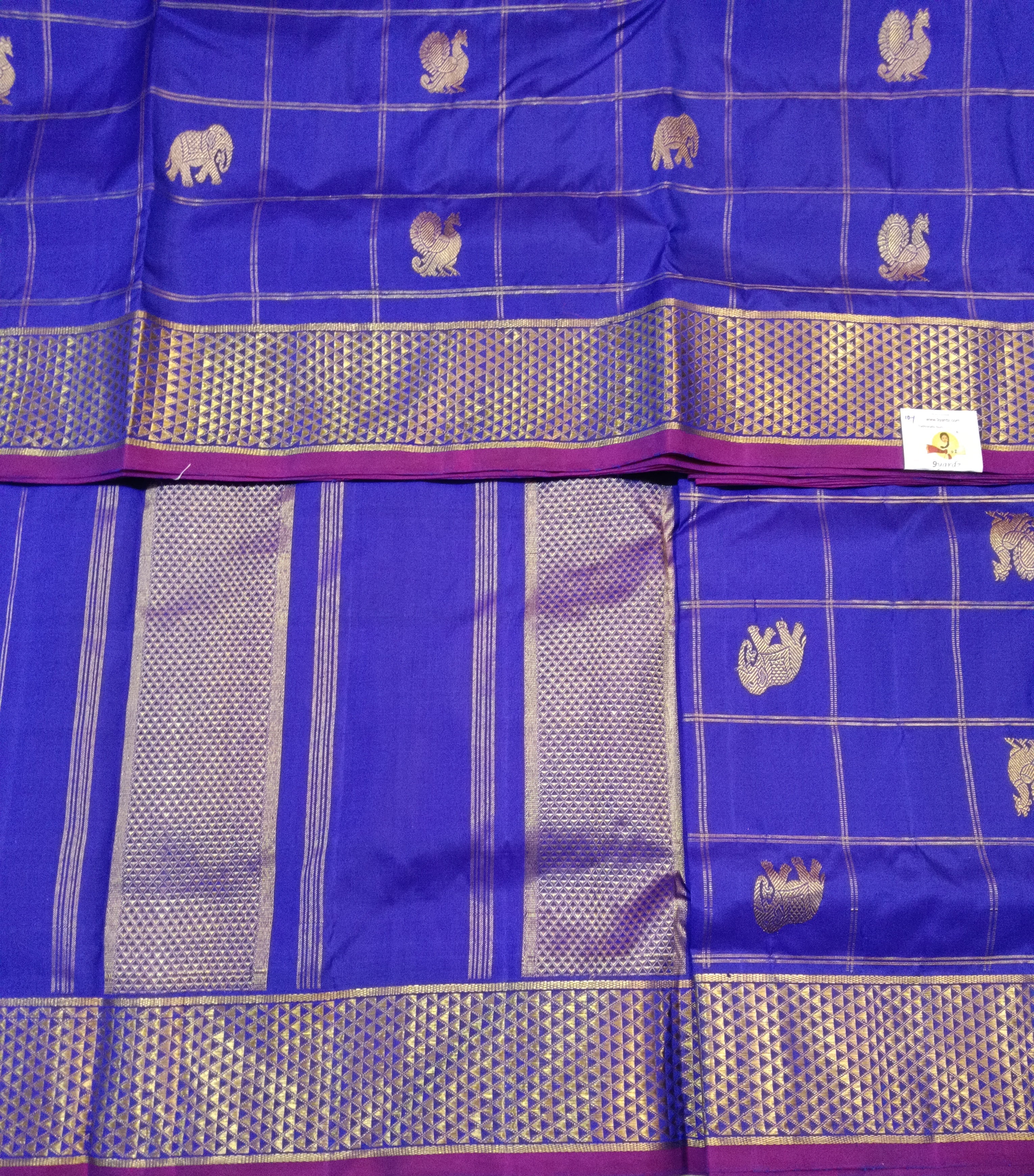 Pure Kanchipuram Silk Madisar 10yards