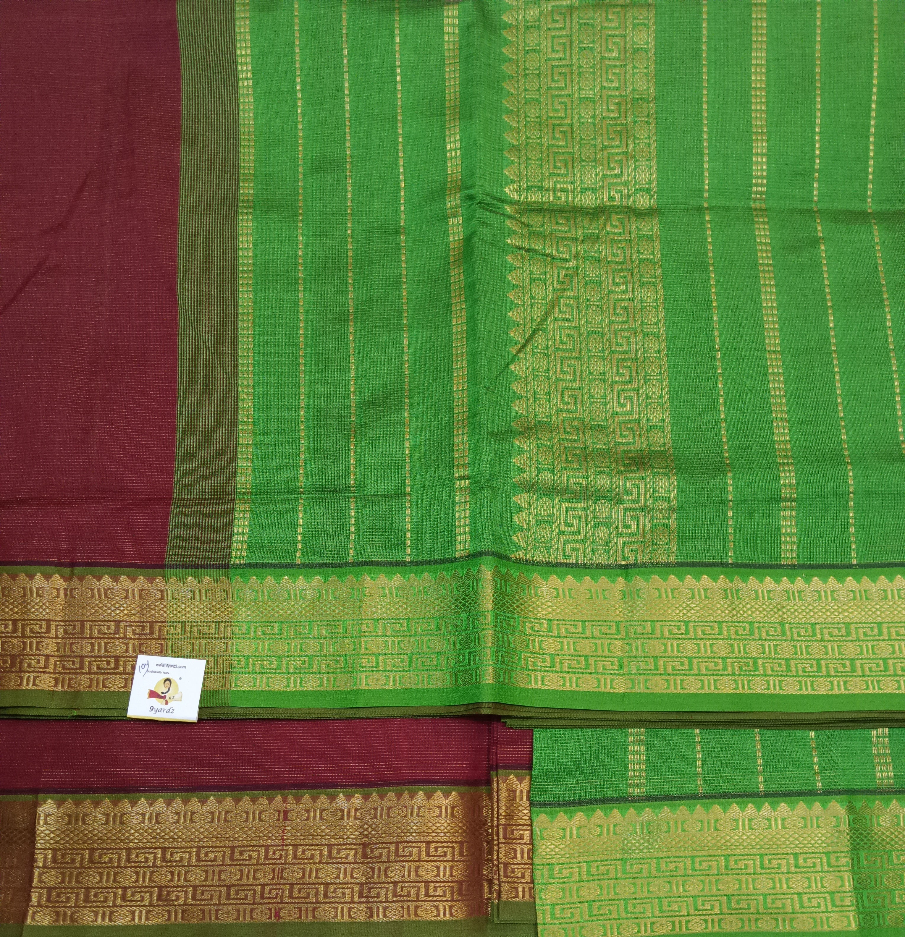 Semi Silk cotton vairavoosi Madisar 10yards
