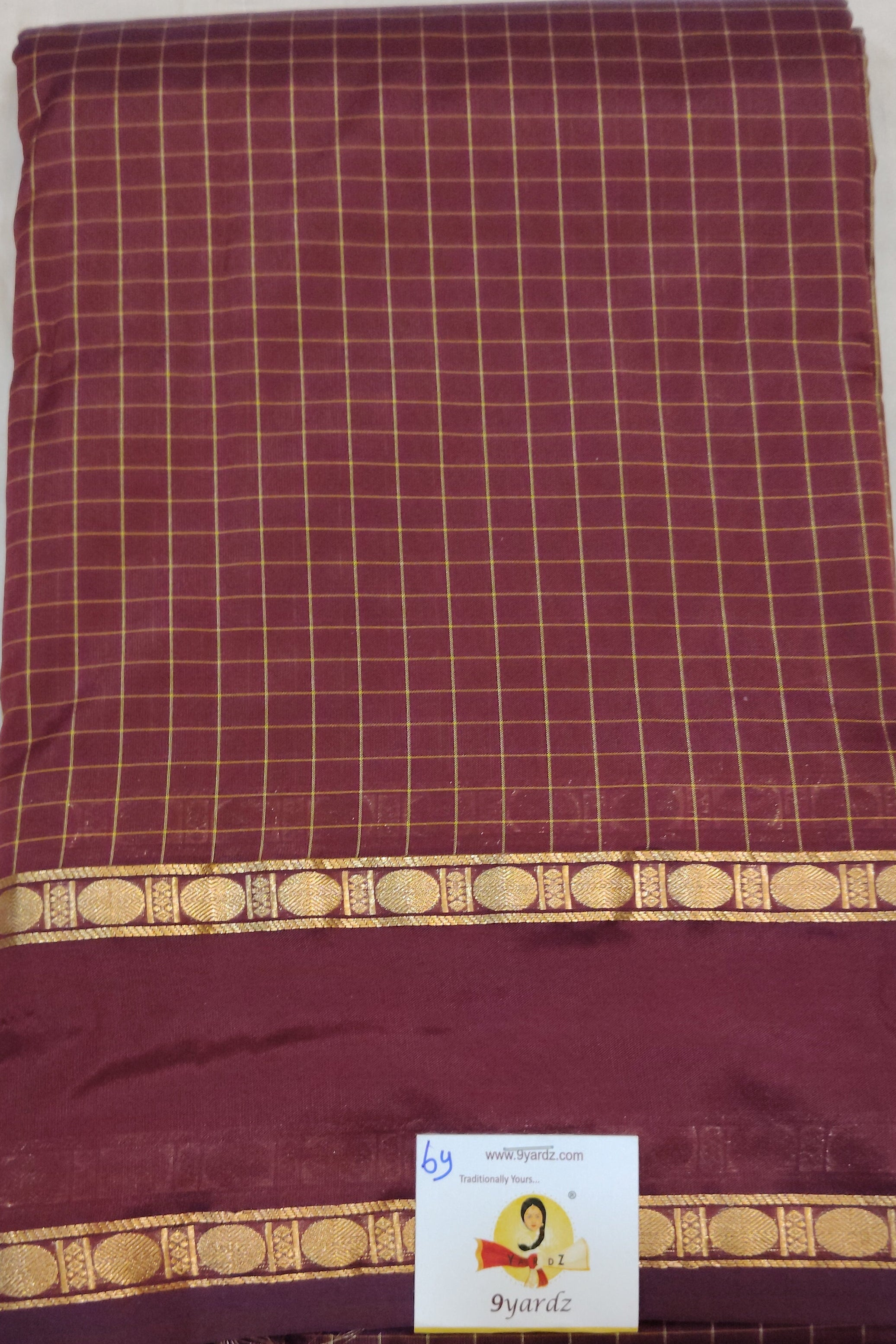 China silk checked 6Yards