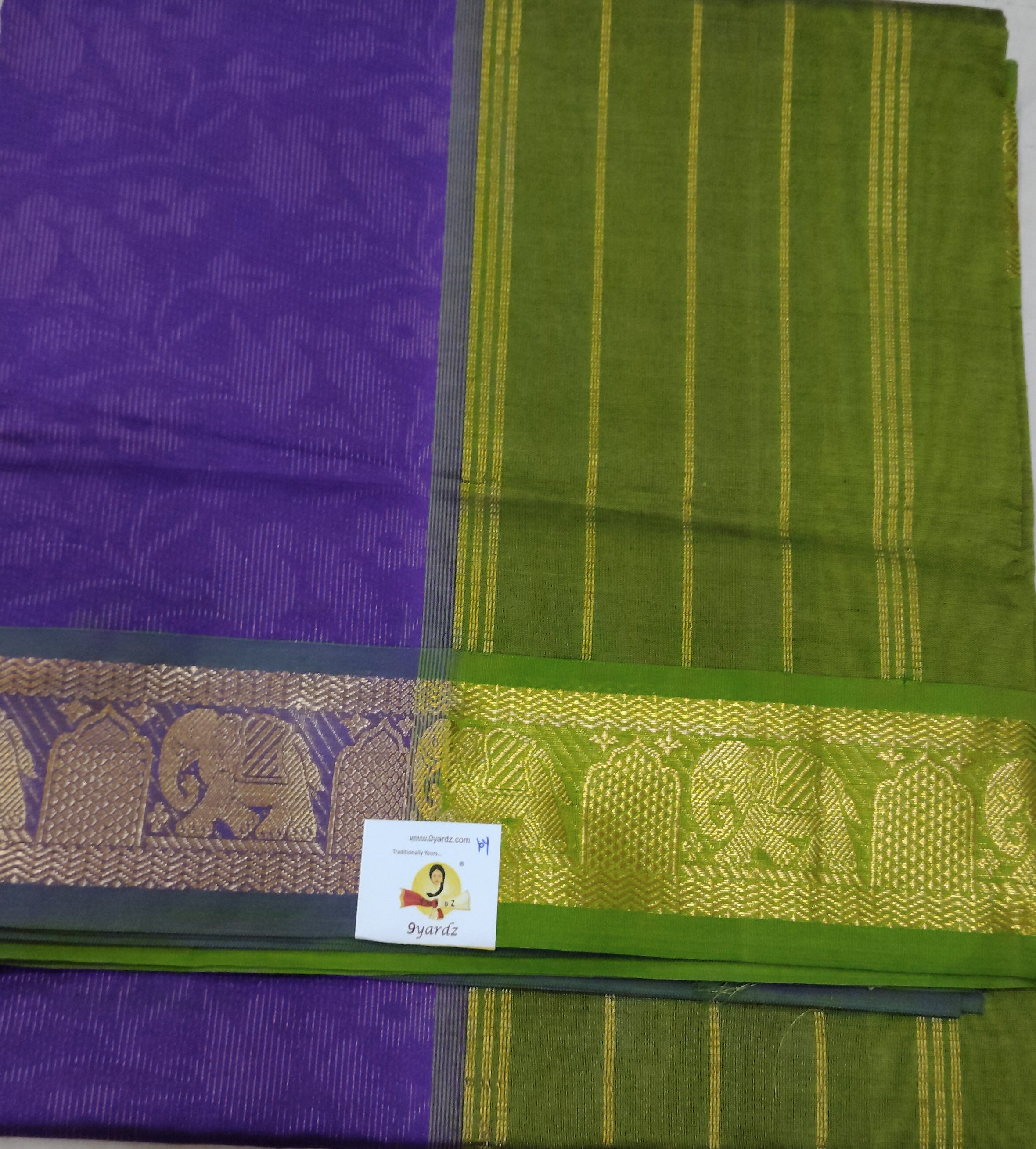 Semi silk Plain 6Yards