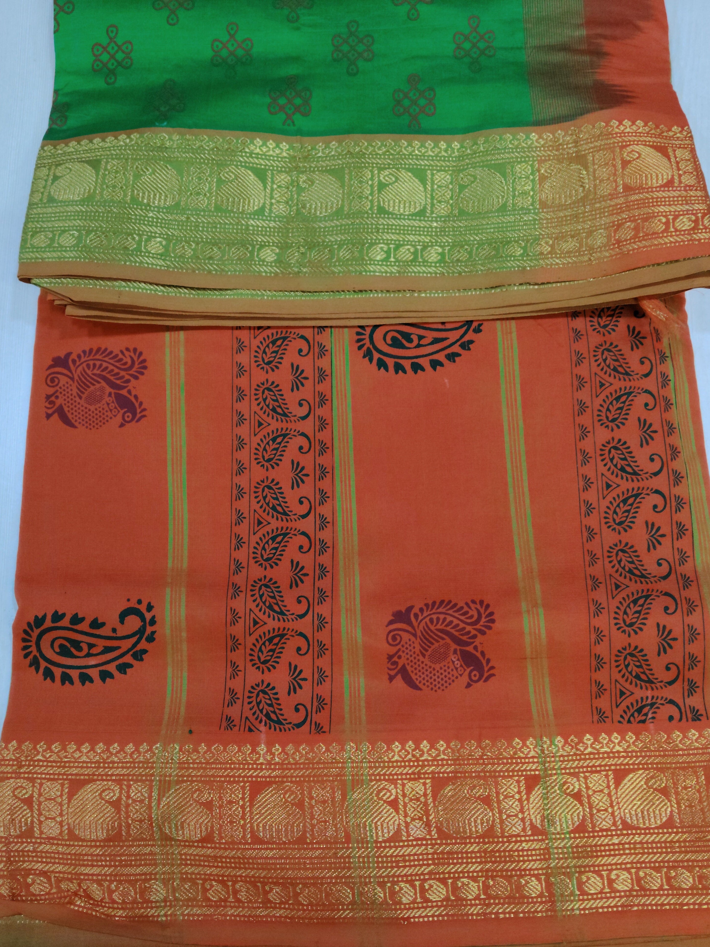 Semi Silk cotton printed Madisar