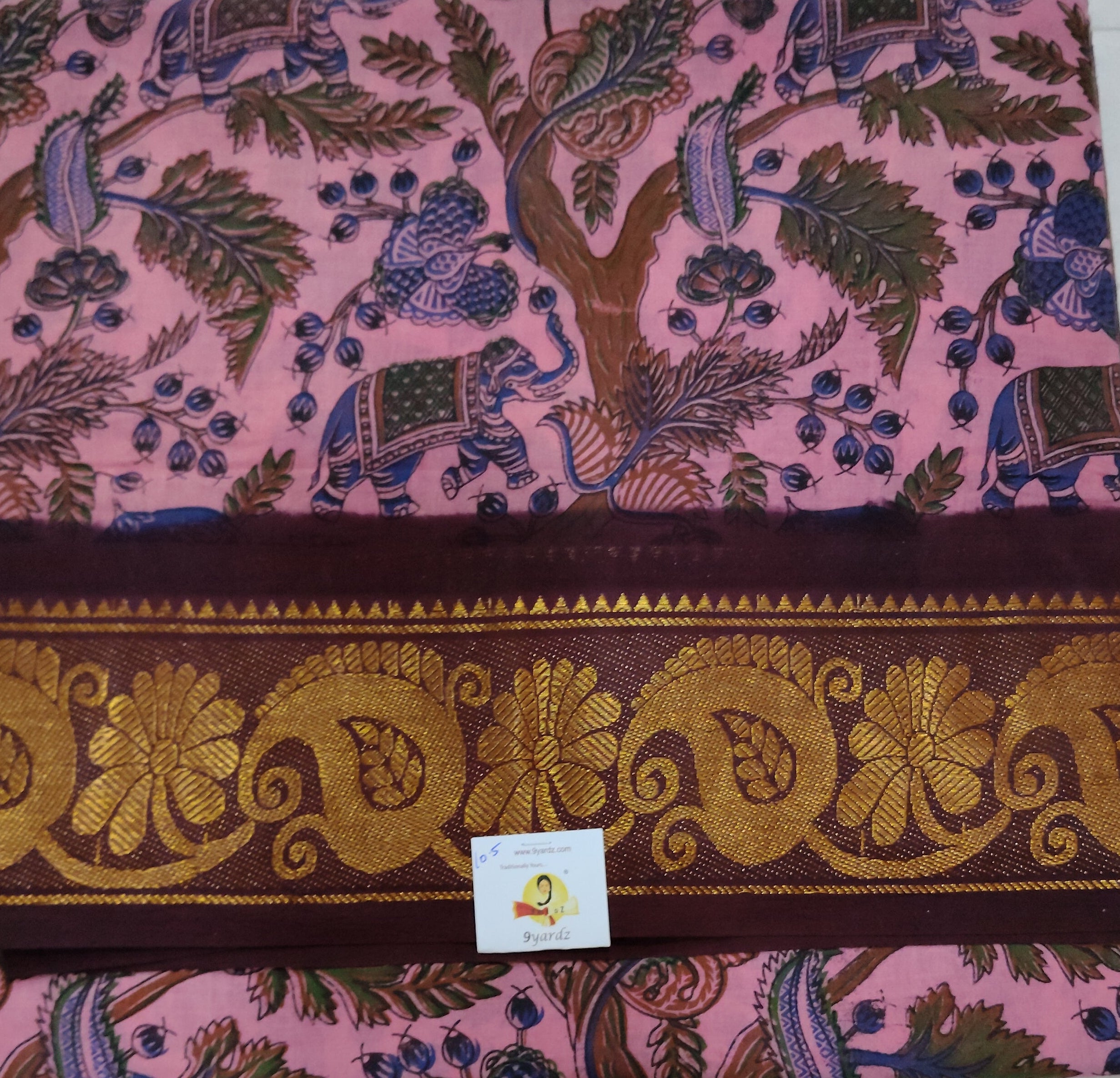Sungudi cotton 10.5 yards madisar