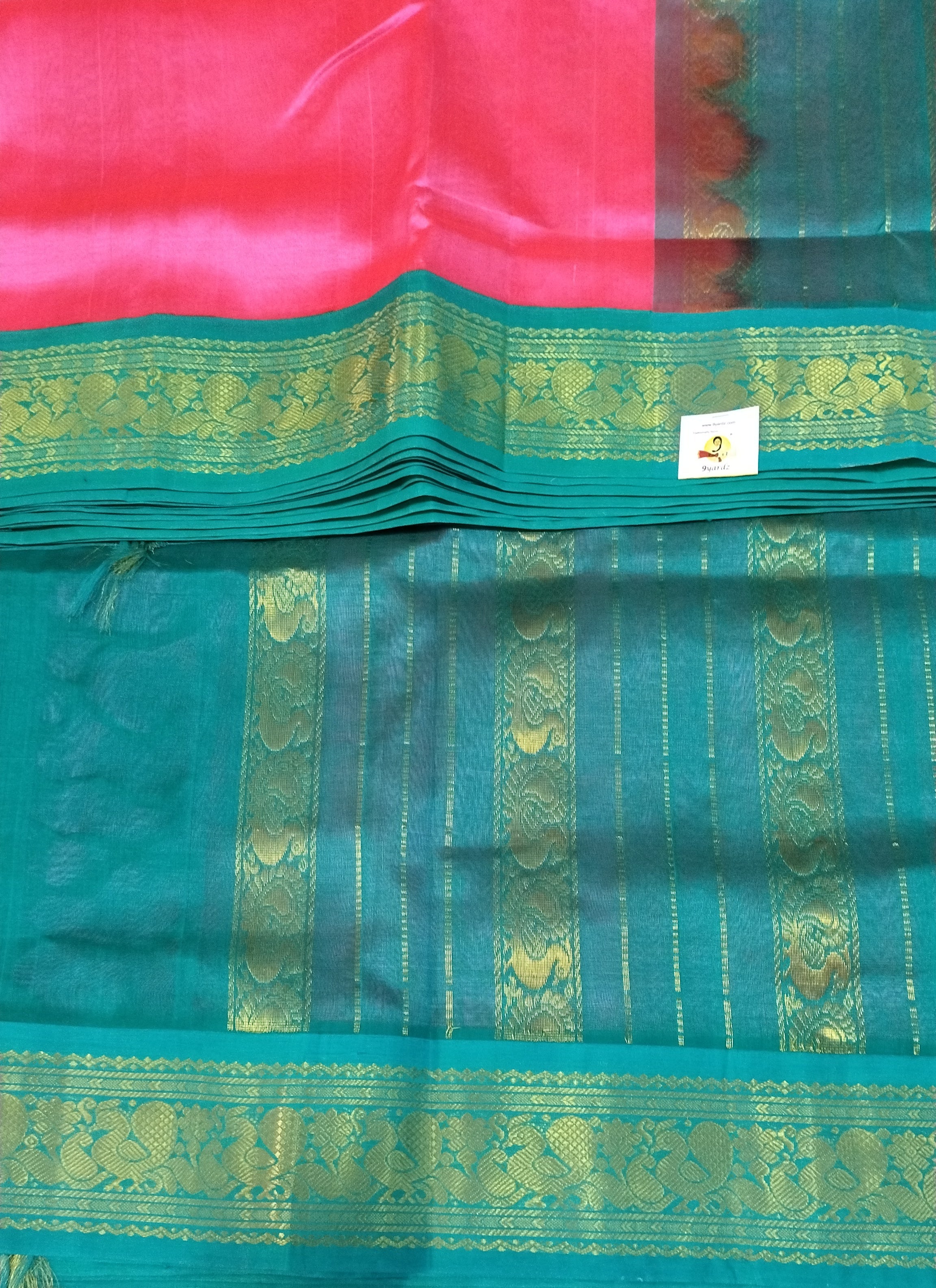 Pure silk cotton -Korvai 10yards madisar