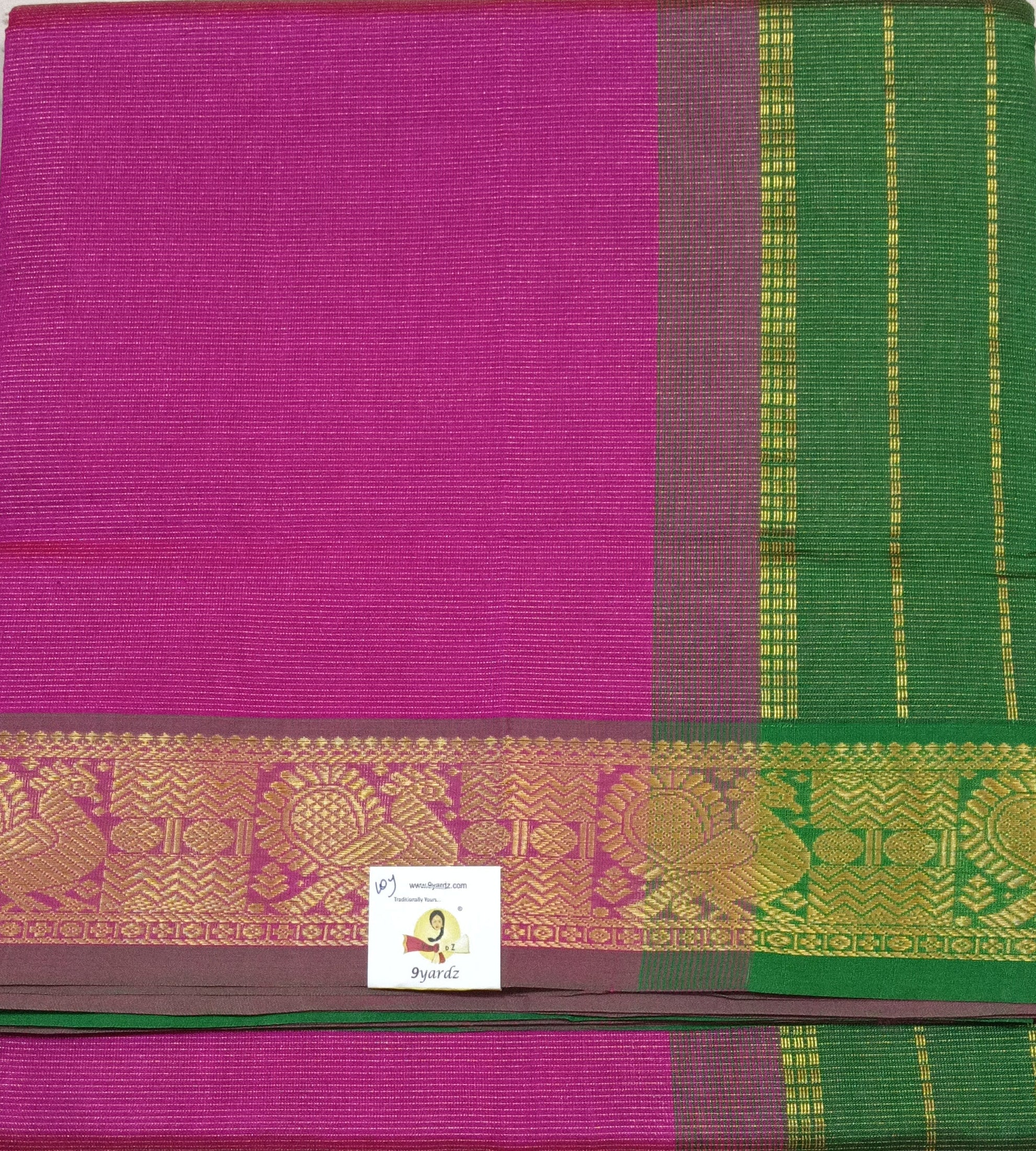 Semi Silk cotton vairavoosi Madisar 10yards