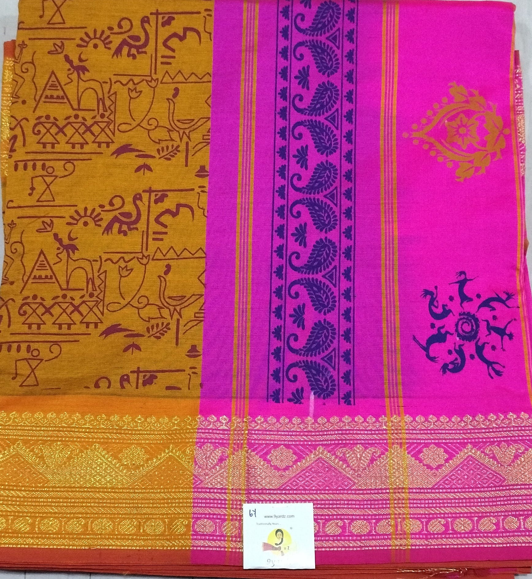 Semi silk Printed 6Yards