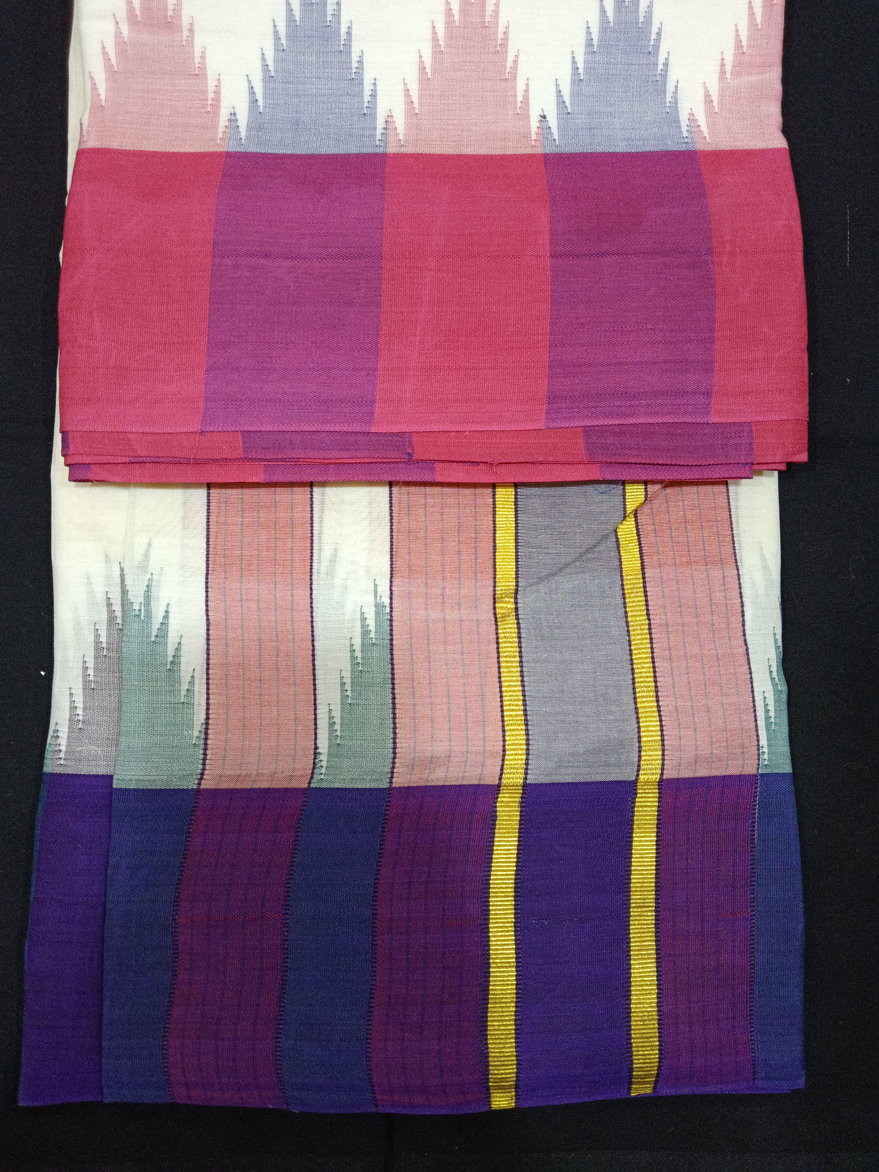 Pure cotton Muhurtham KM Temple dhoti 9*5