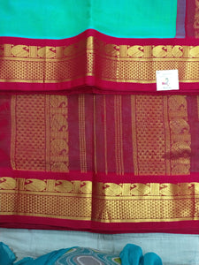 Pure silk cotton -Korvai 10yards madisar