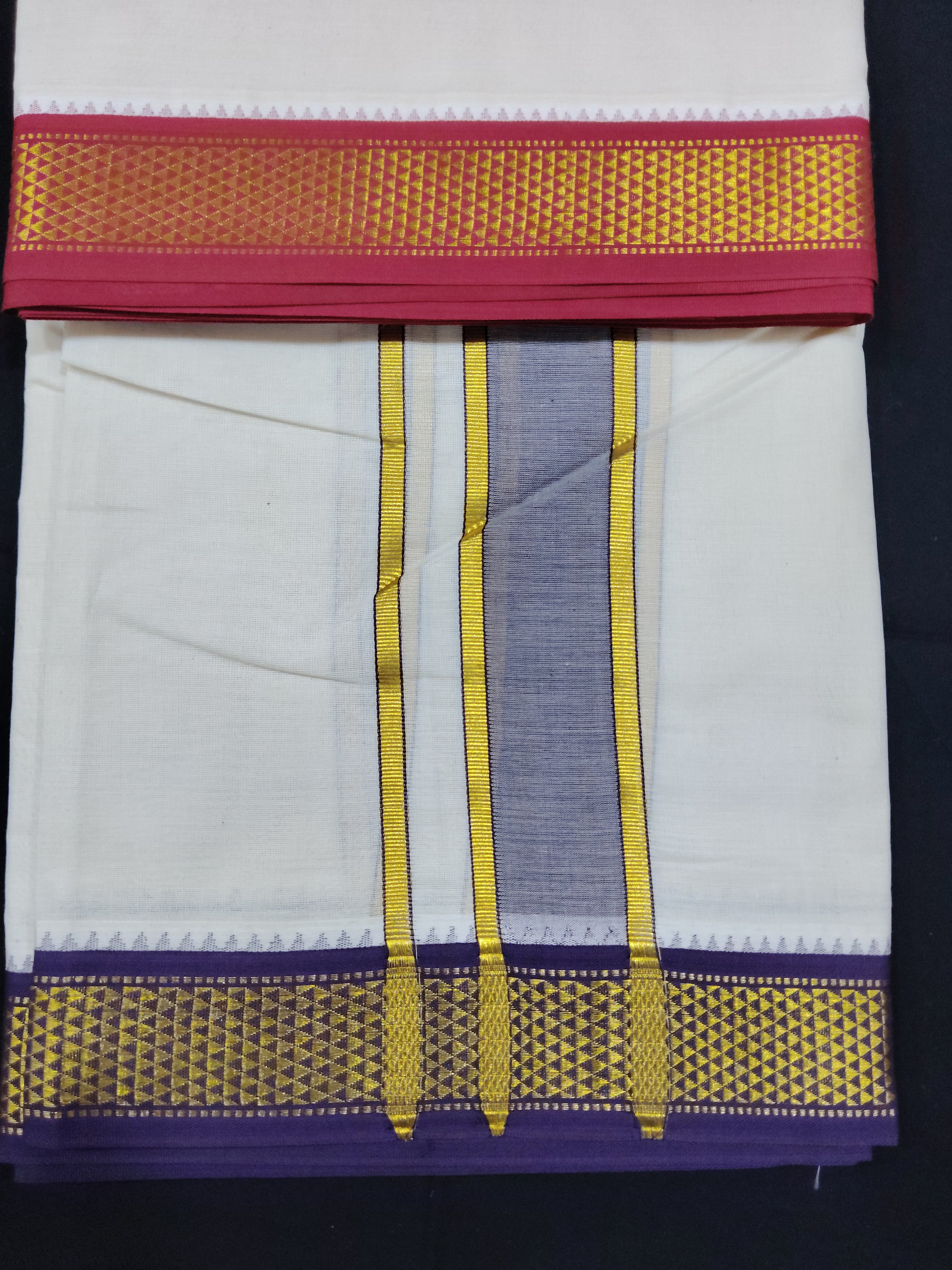 Pure cotton Muhurtham dhoti 9*5 7maadampet