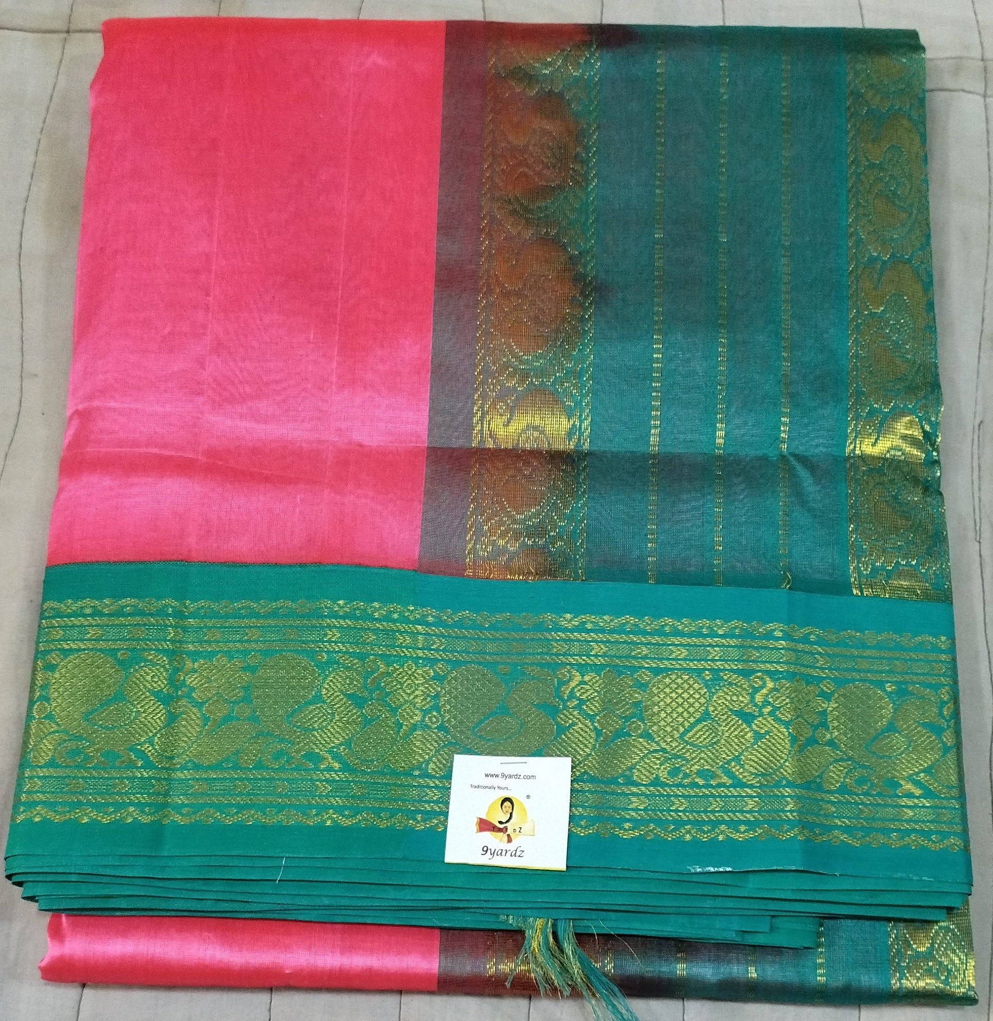 Pure silk cotton -Korvai 10yards madisar