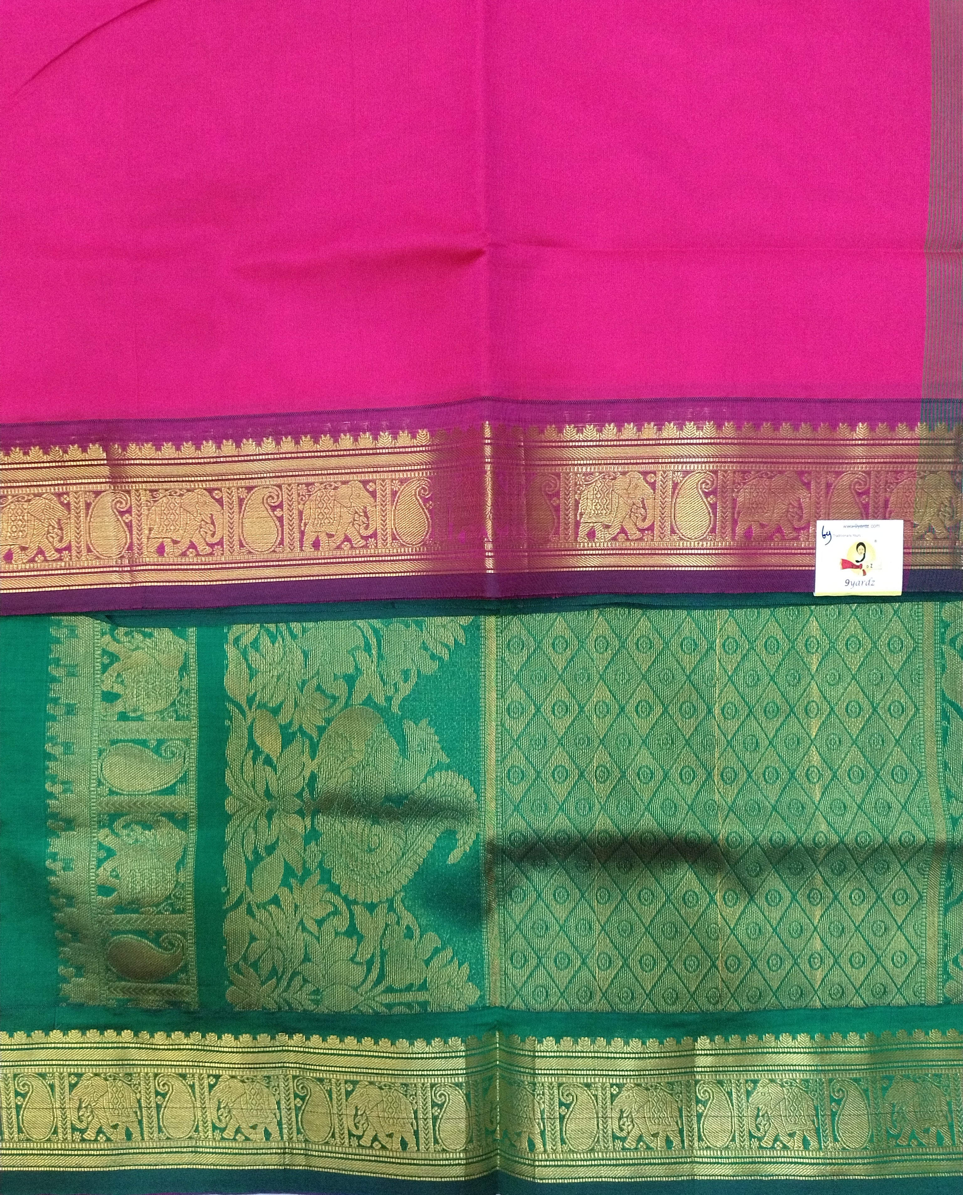 Semi silk Plain 6Yards