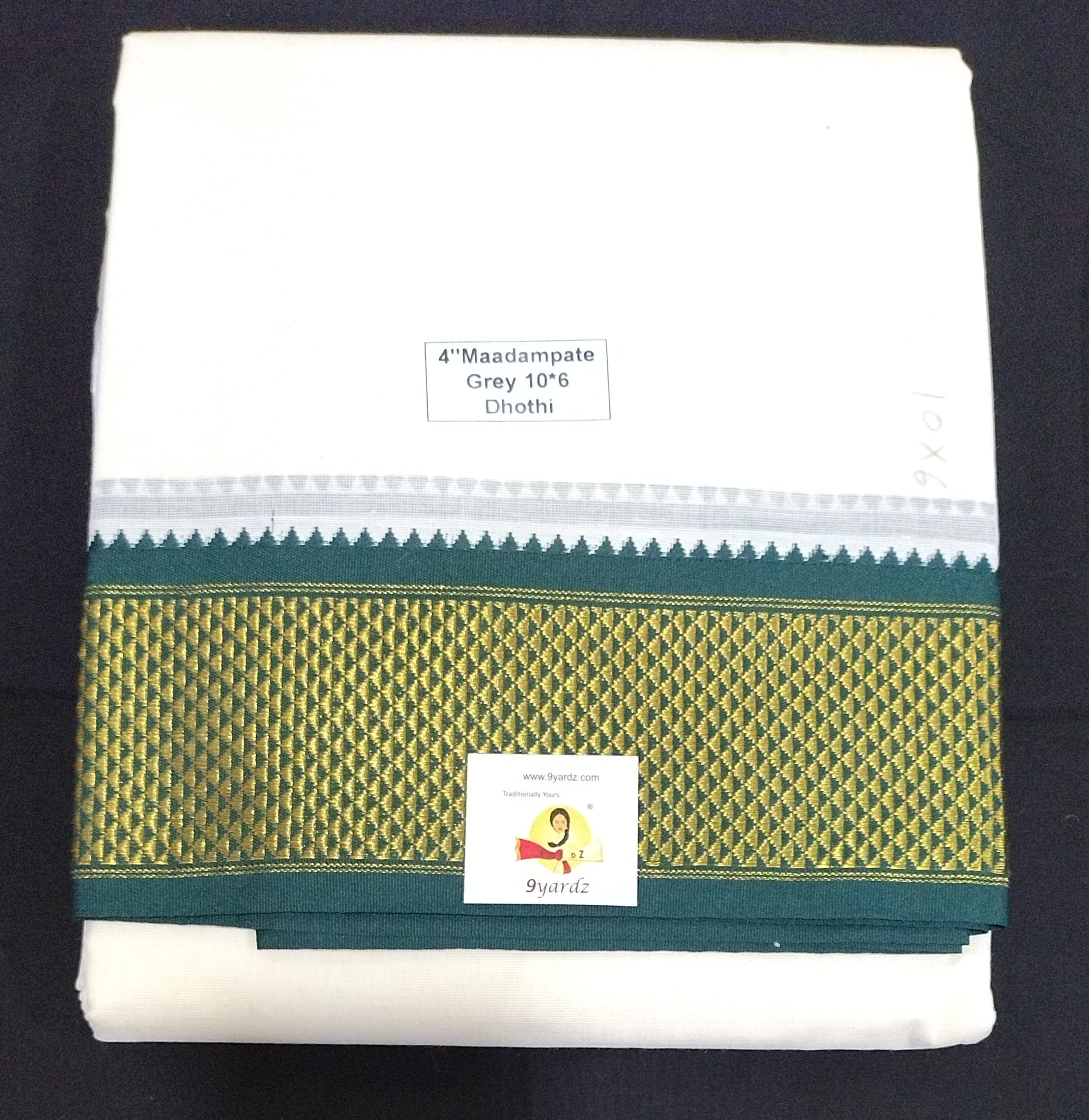Cotton Unbleached dhoti 10*6