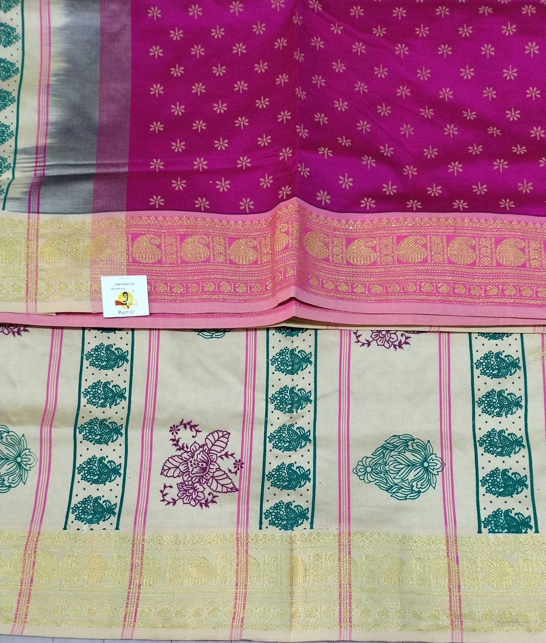 Semi silk Printed 6Yards