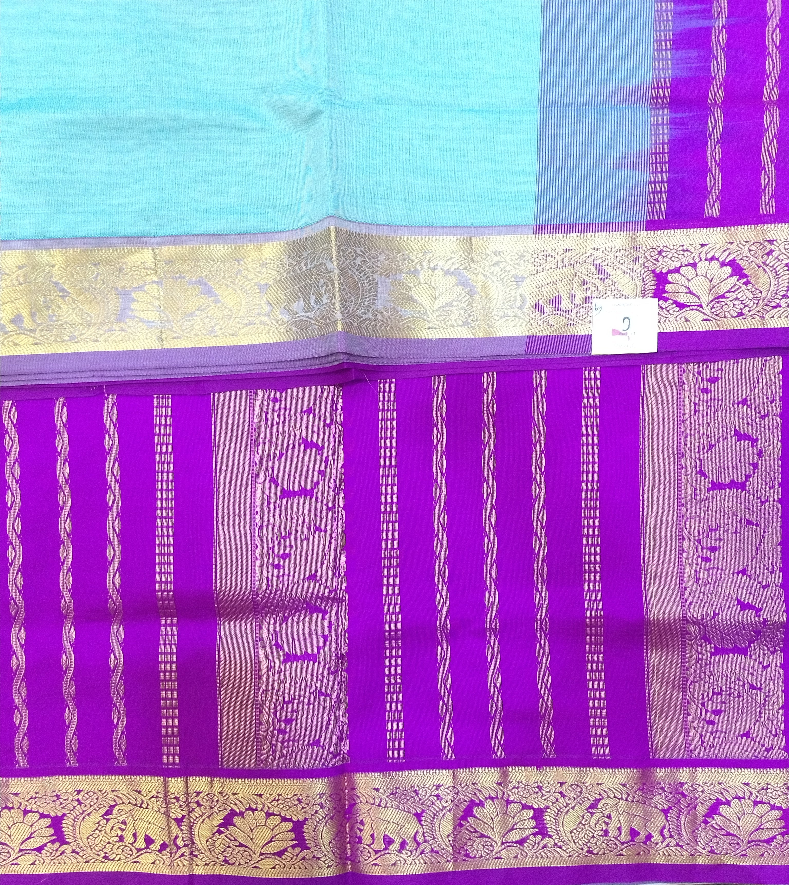 Semi silk Plain 6Yards