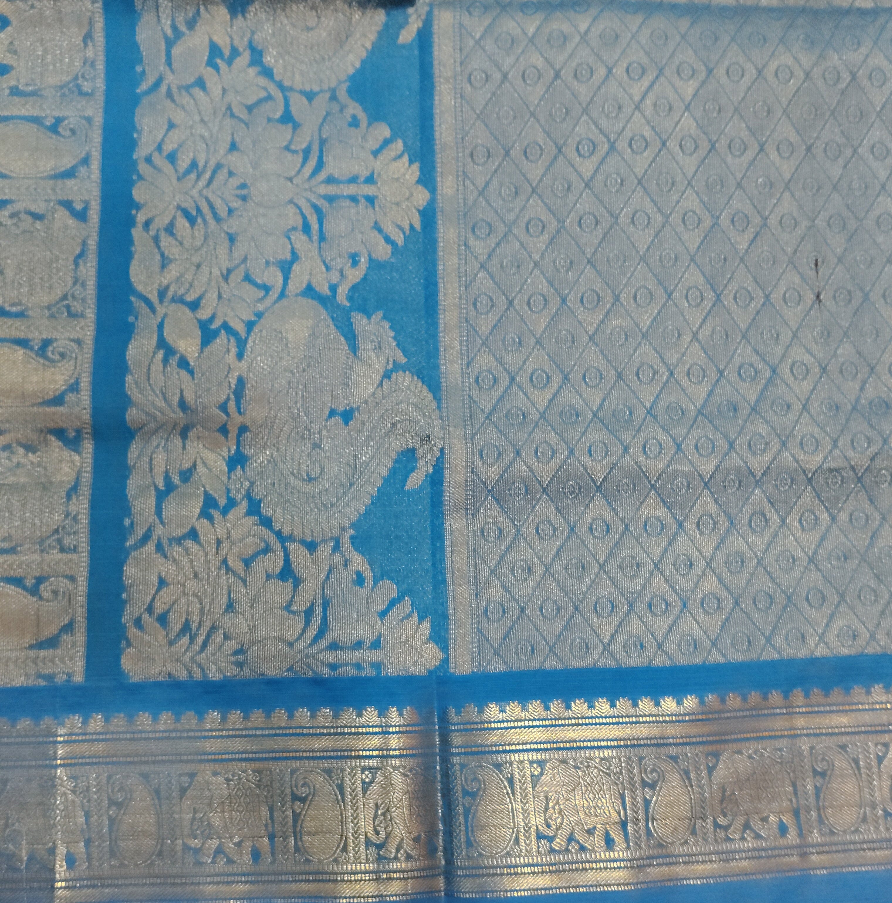 Semi silk Plain 6Yards