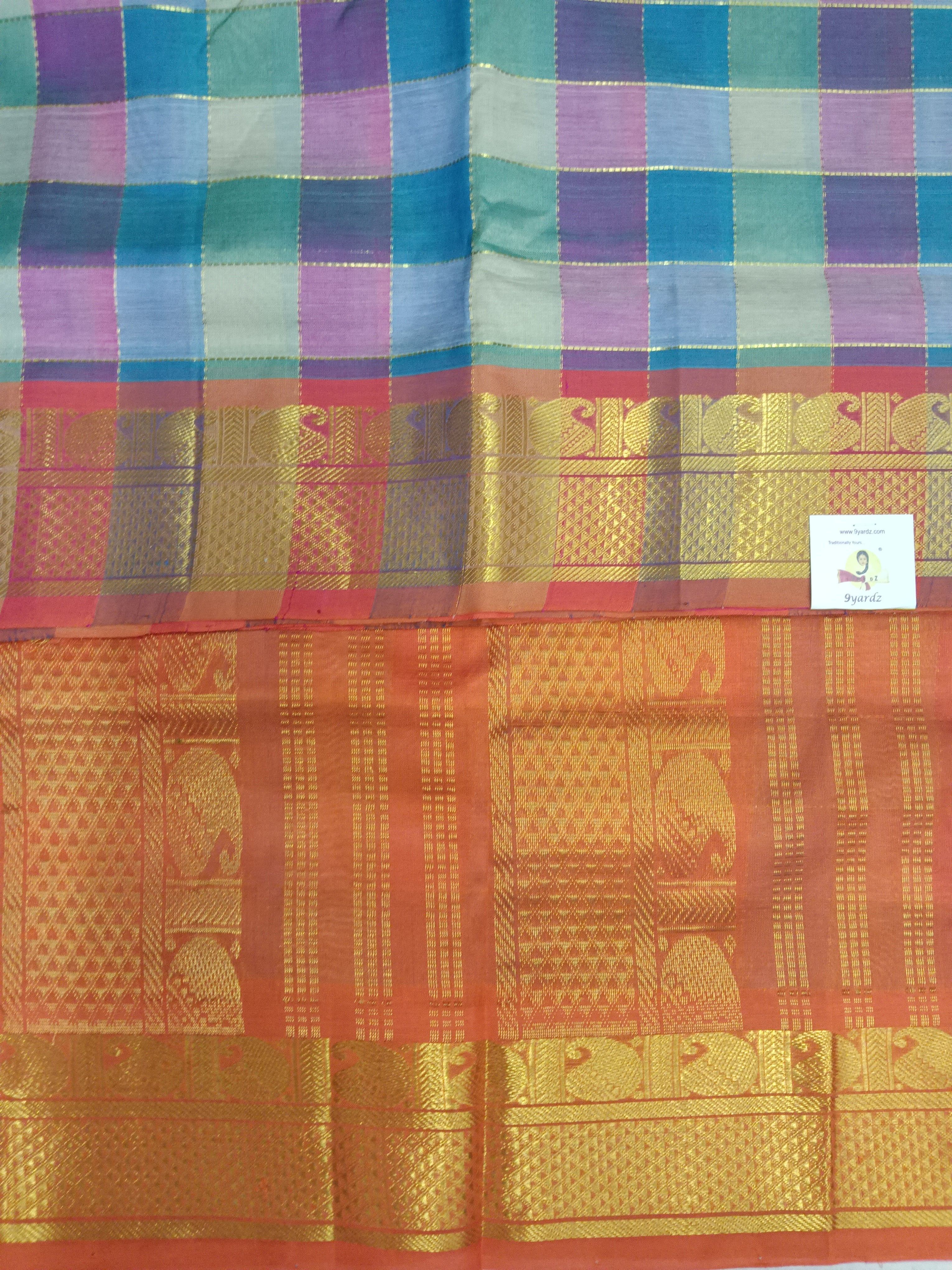 Semi korvai Multi Checked 10yardz